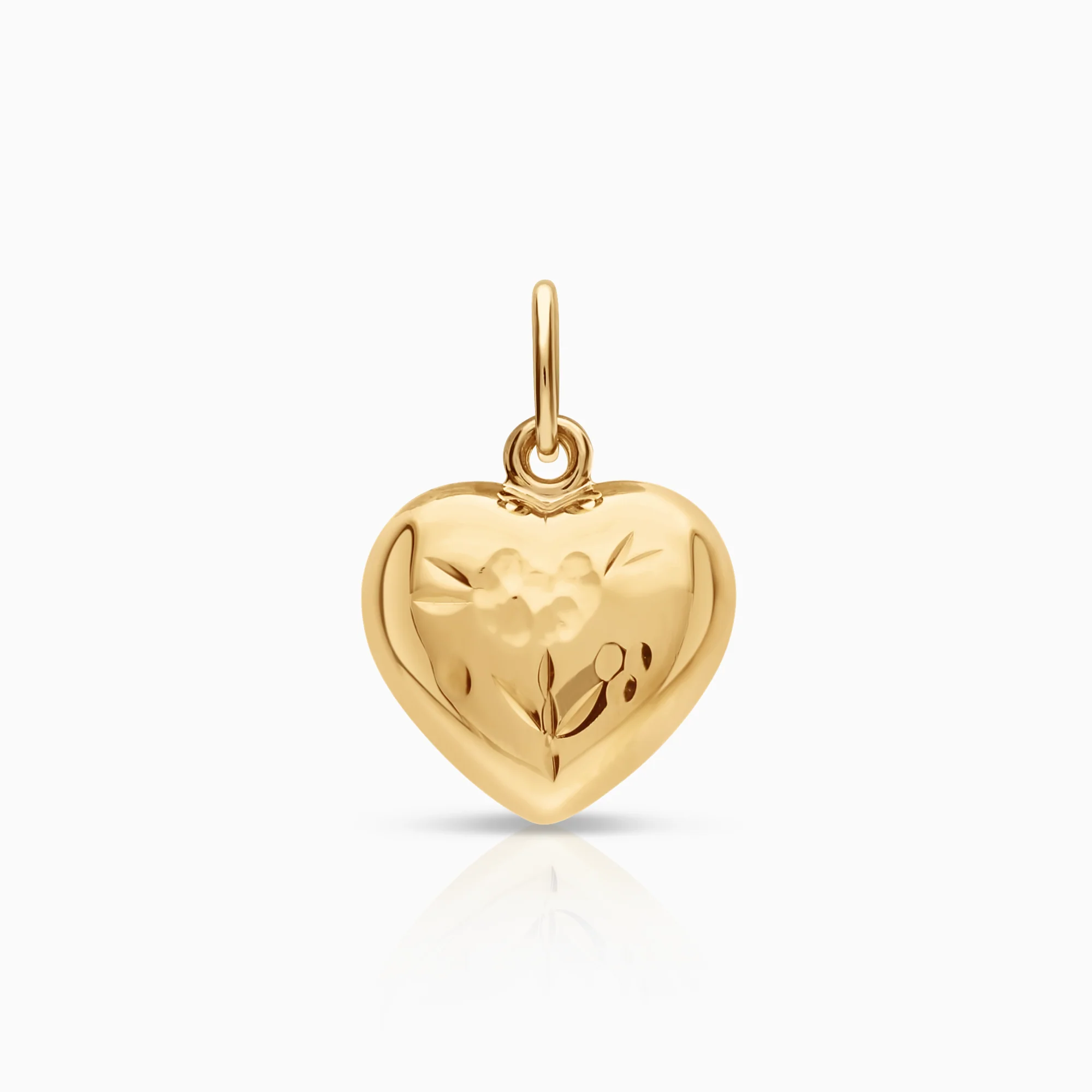 Heart pendant 0.49g 18K gold