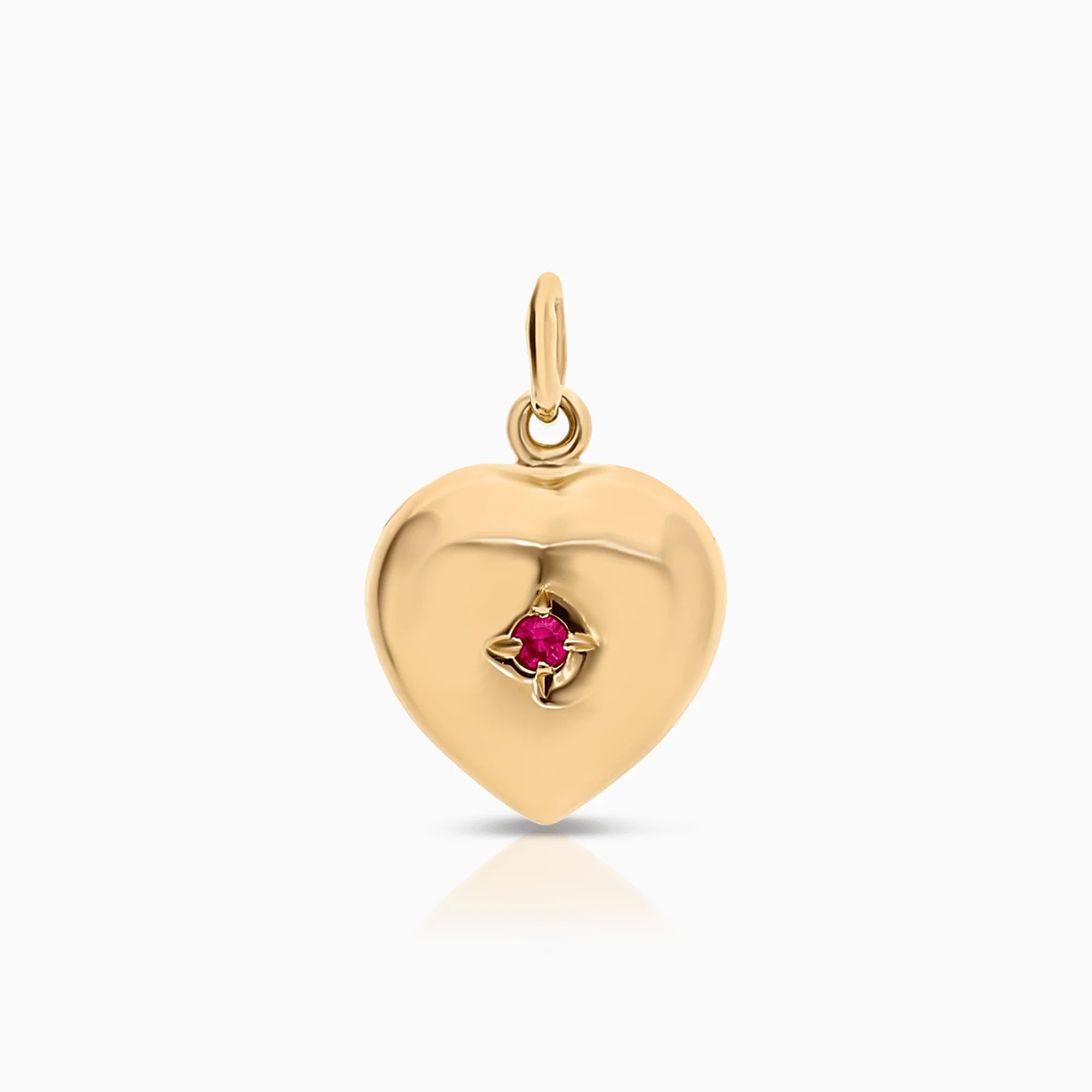 Heart pendant 0.50g 18K gold