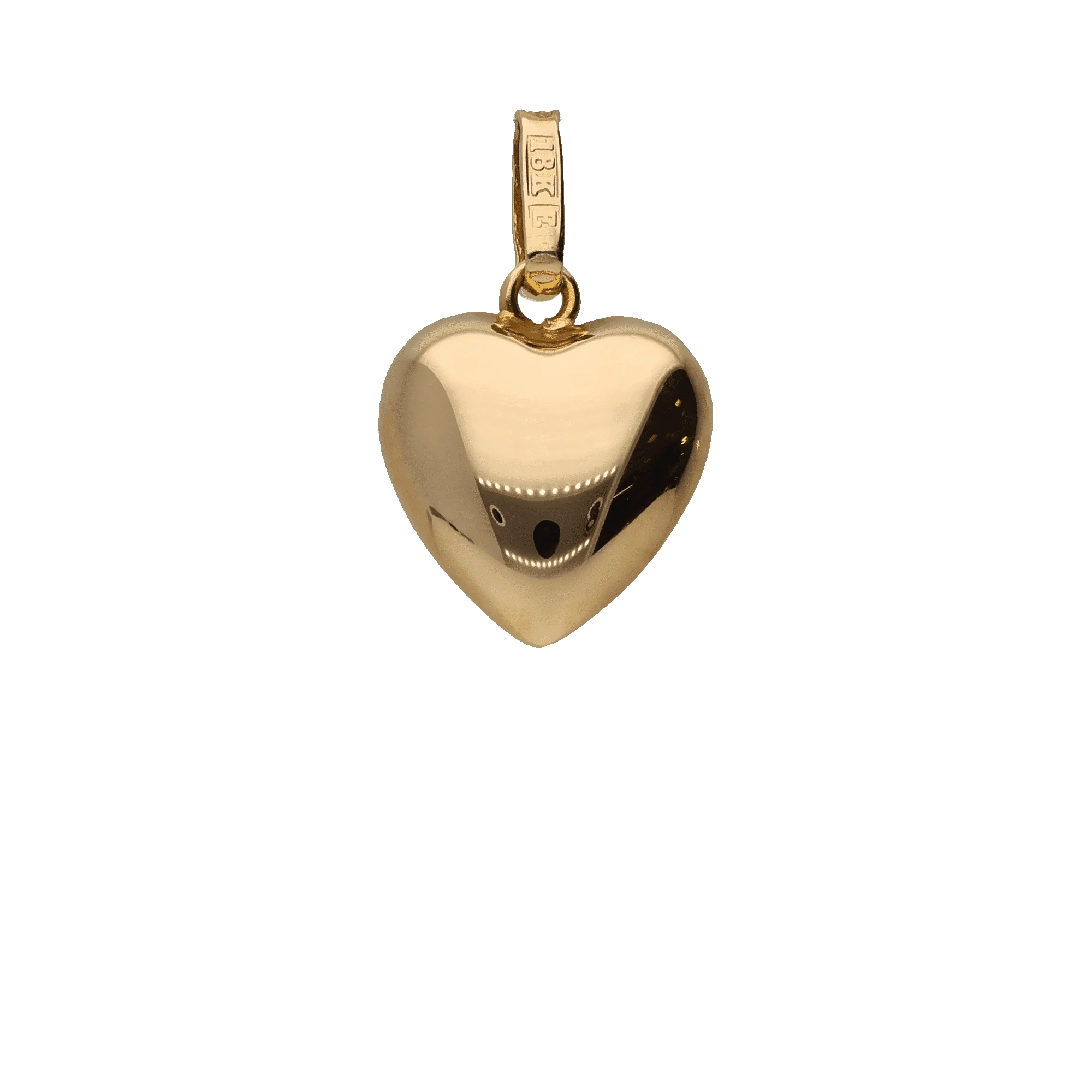 Heart pendant 0.56g 18K gold - Image 2