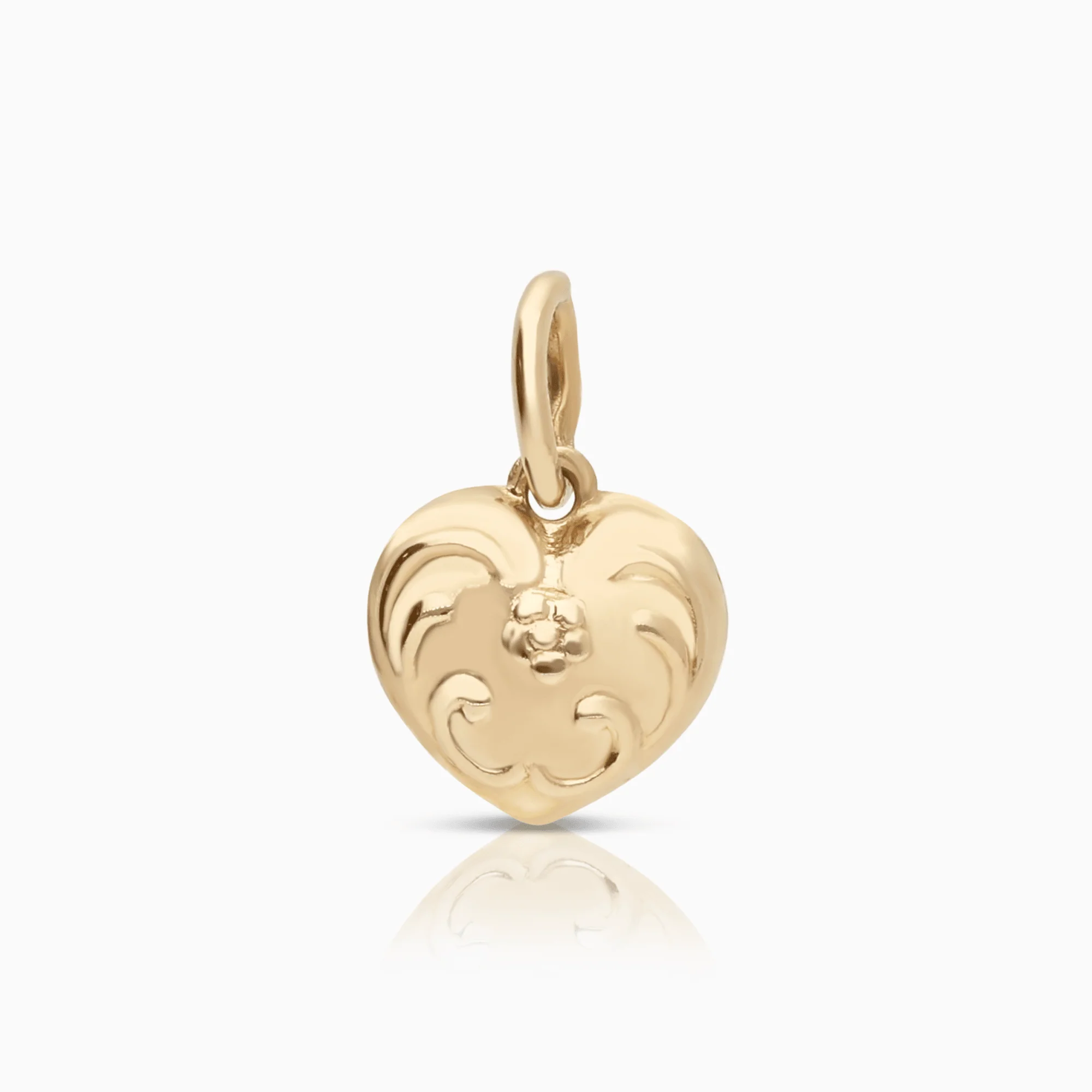Pendant heart 0.58g 18K gold