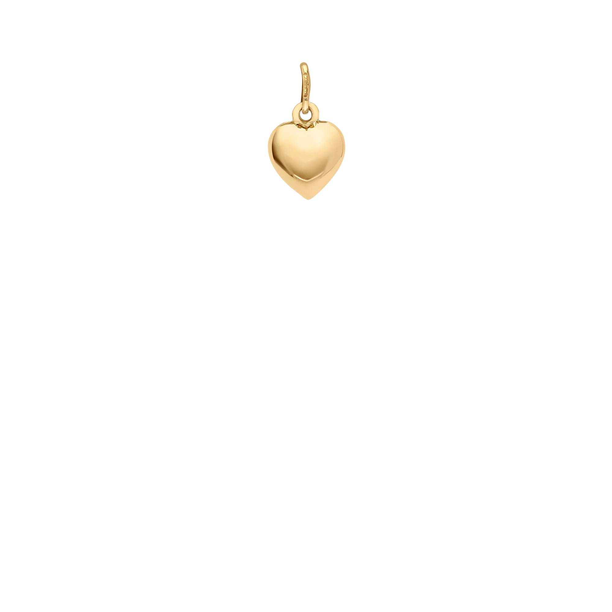 Heart pendant 0.71g 18K gold - Image 2