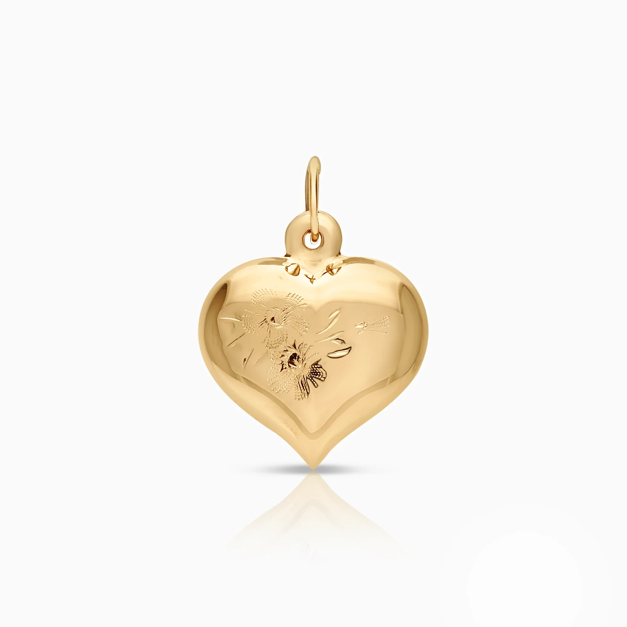 Pendant heart, 0.73g, 18K gold
