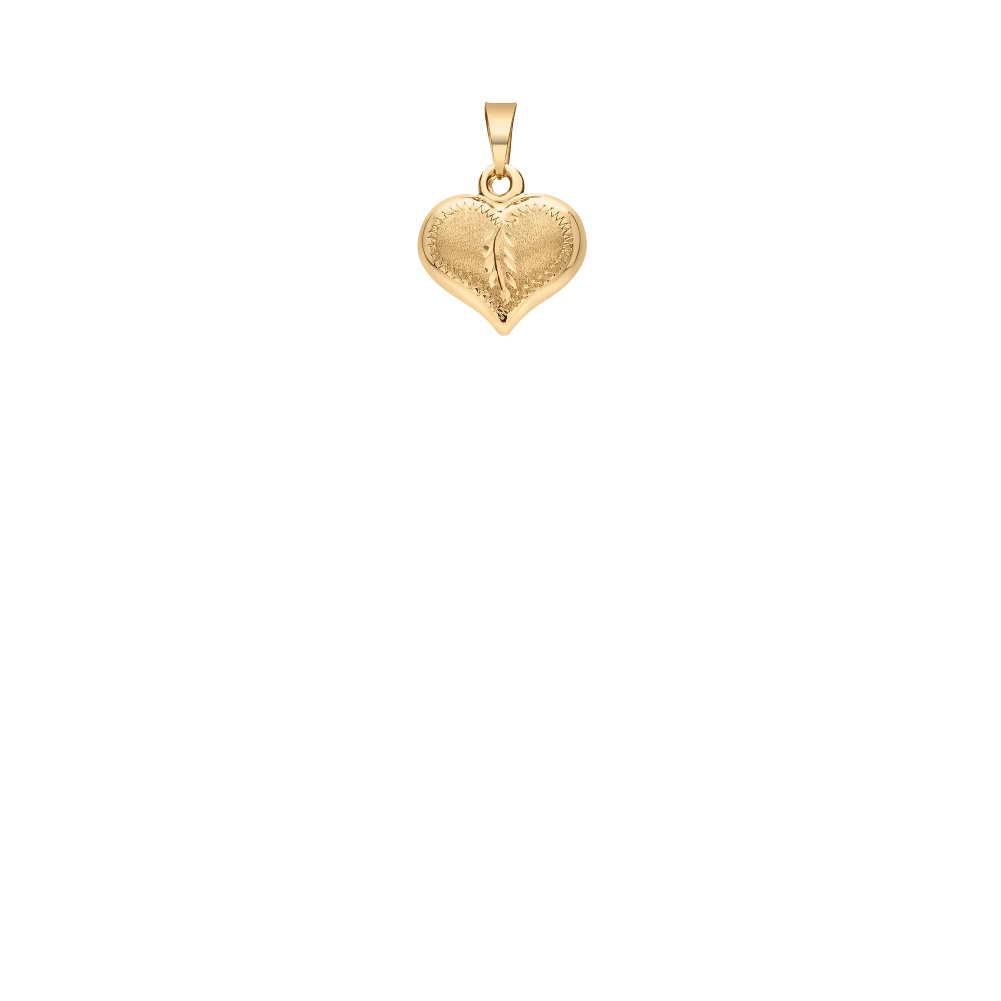 Heart pendant 0.77g 18K gold - Image 2
