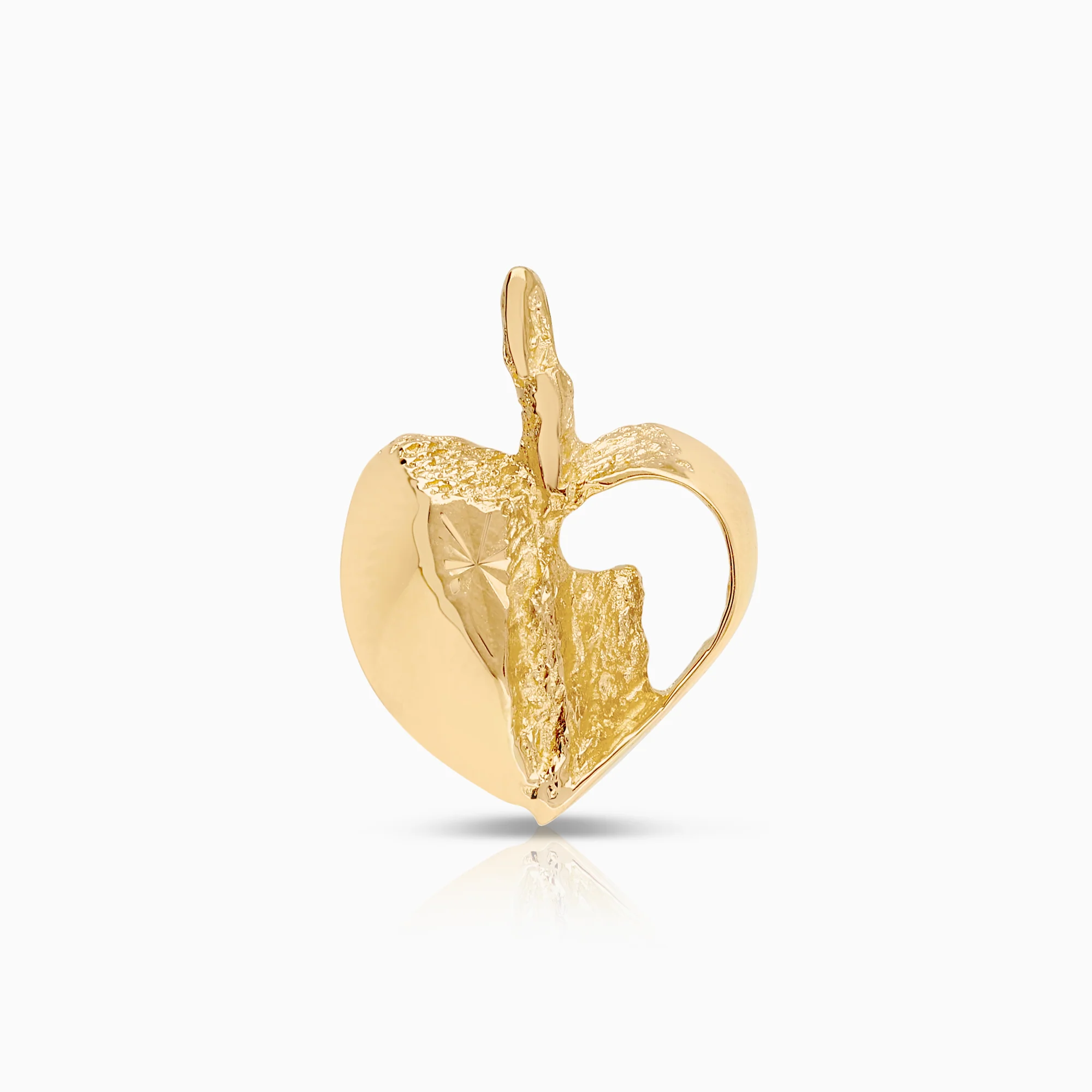 Heart pendant 1.16g 18K gold