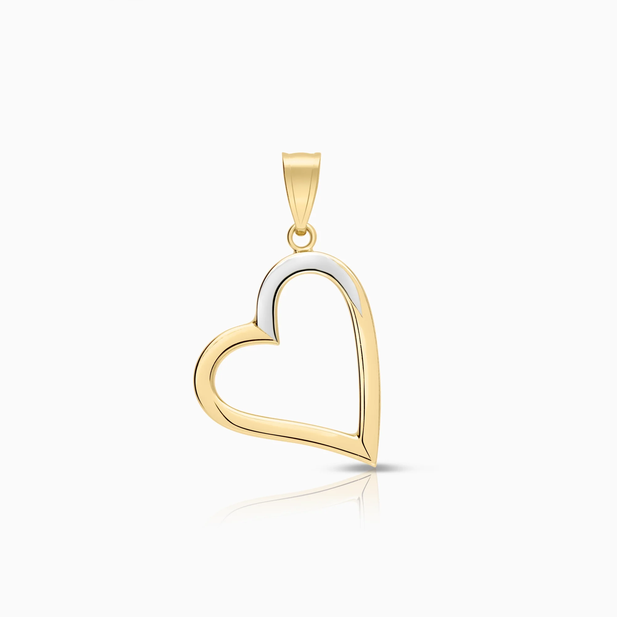 Heart pendant 1.16g 18K gold