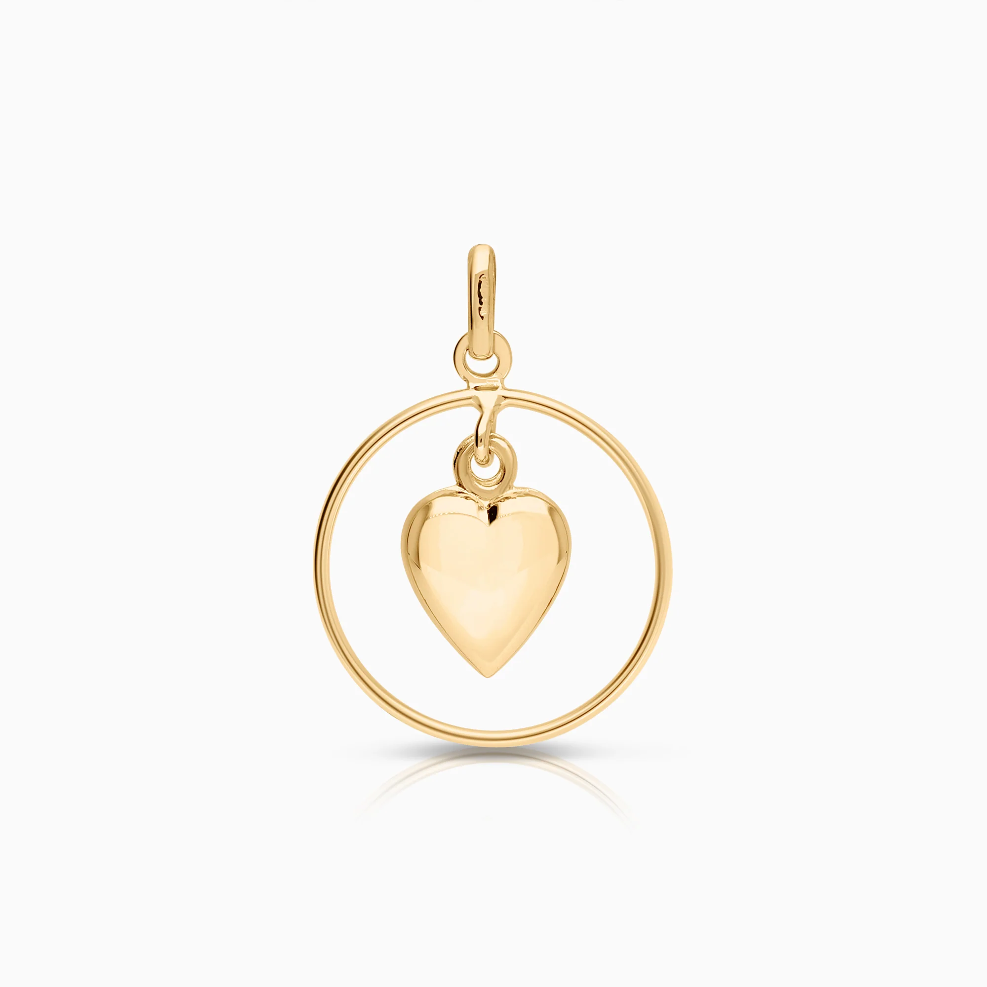 Heart pendant 1.20g 18K gold