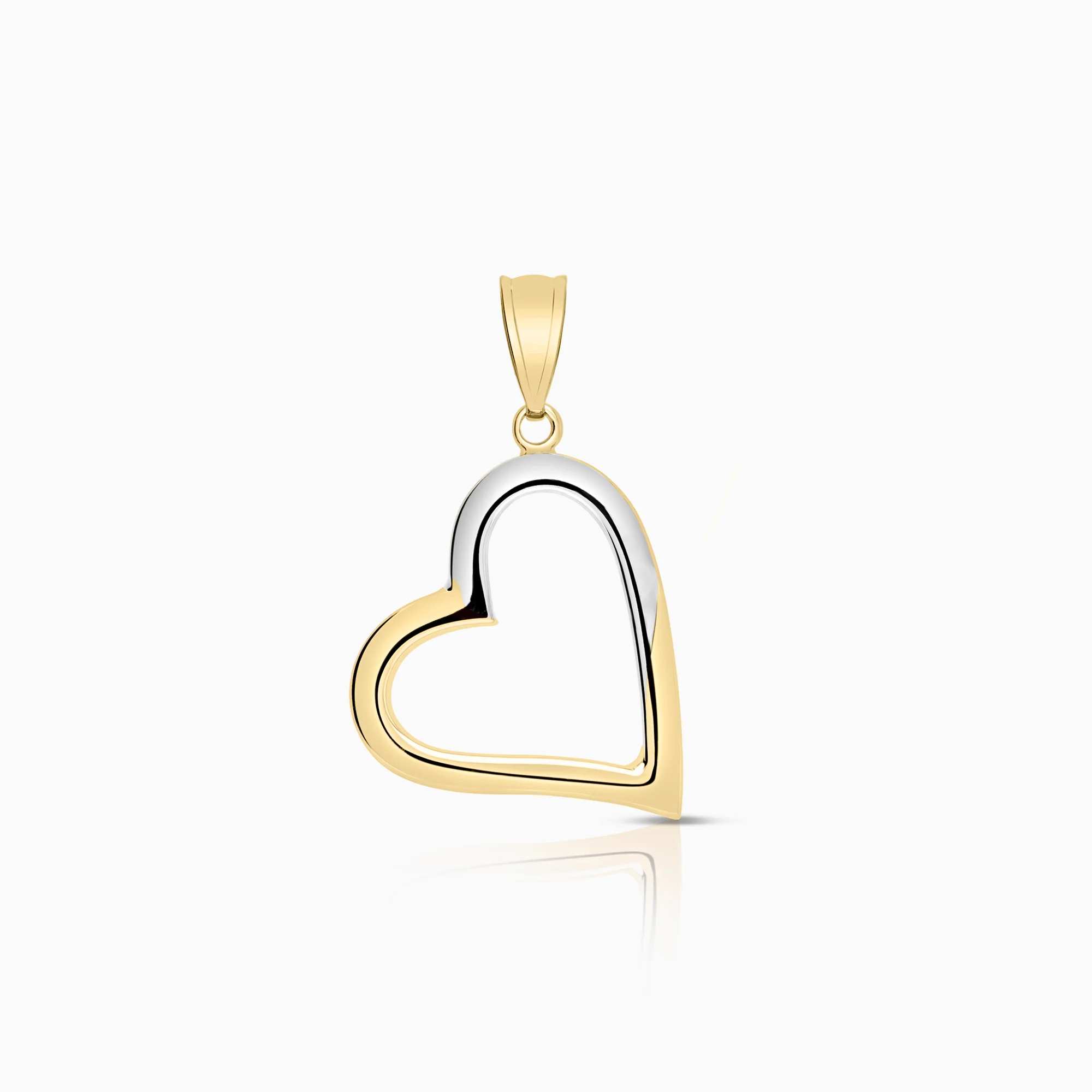 Heart pendant 1.29g 18K gold