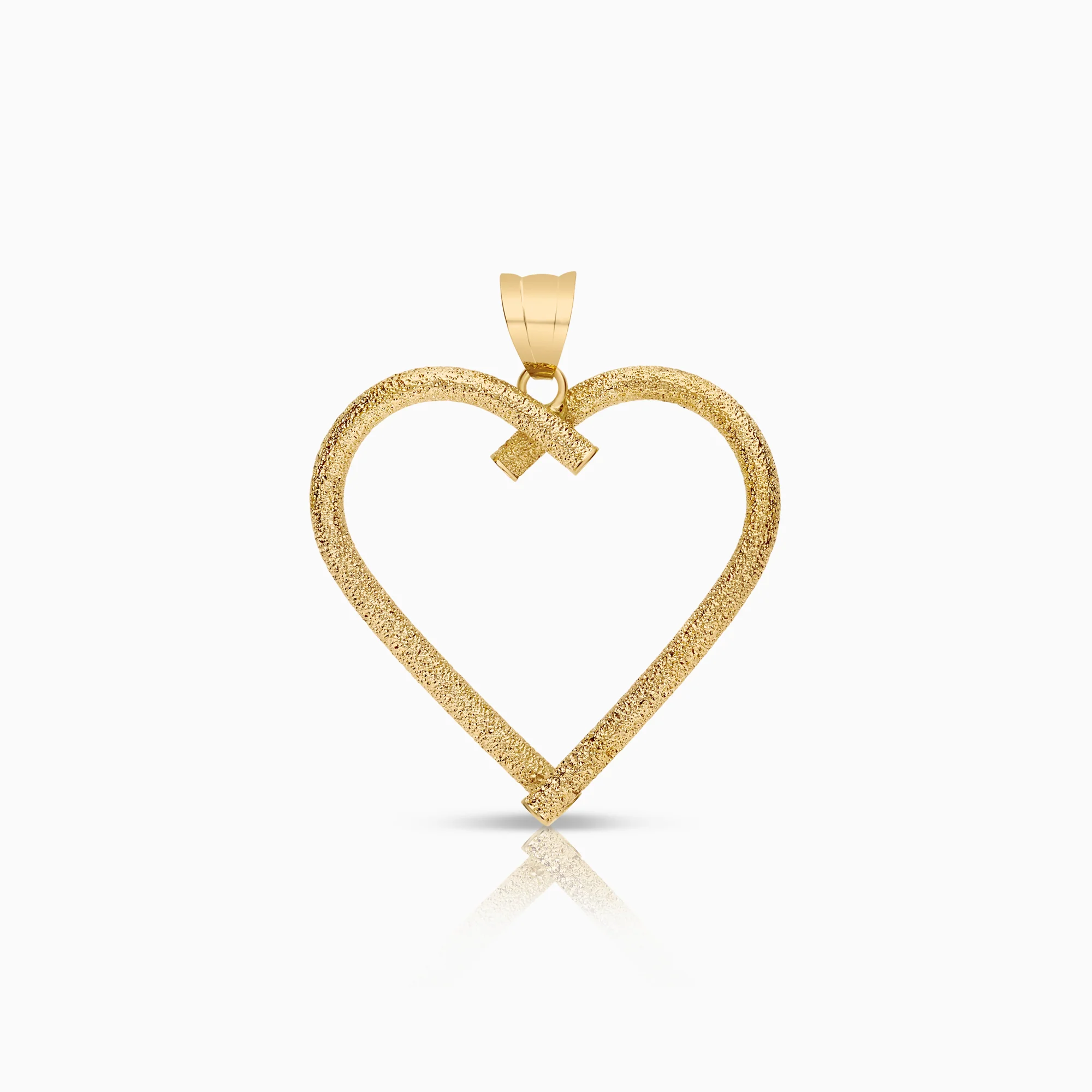 Gold heart pendant 1.92g 18K gold