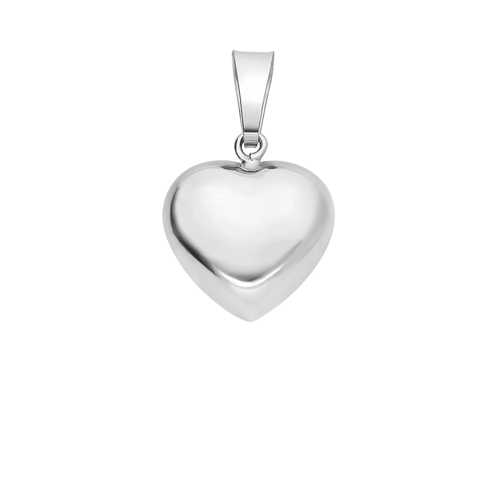 Heart pendant 1.23g 18K white gold - Image 2