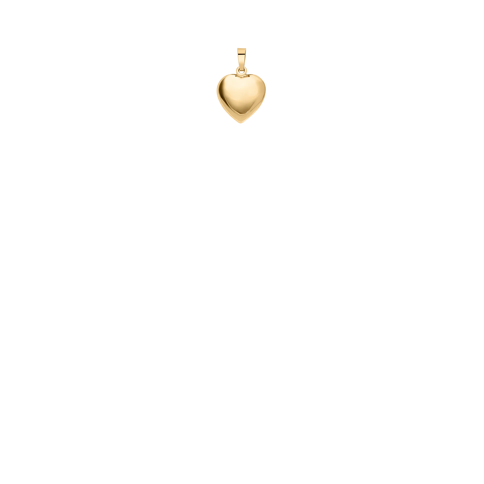 Heart pendant 1.24g 18K gold - Image 2