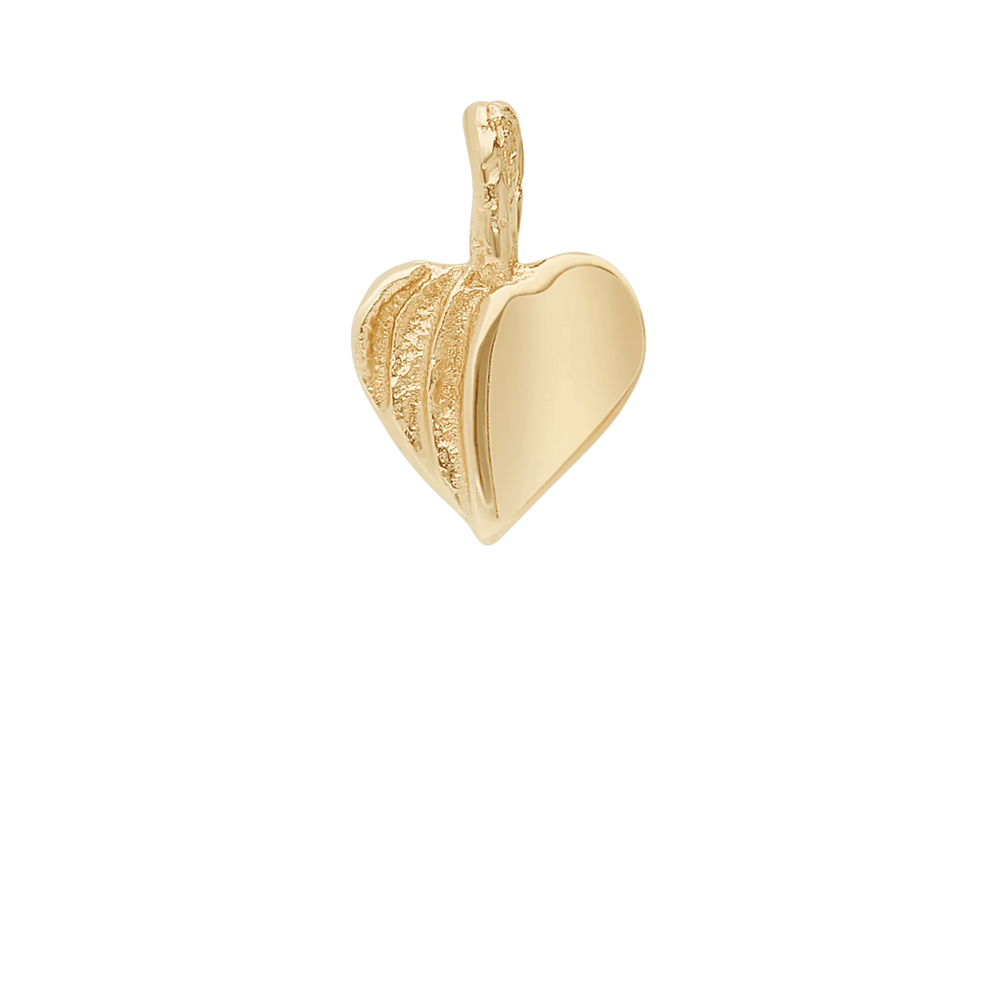 Heart pendant 1.32g 18K gold - Image 2