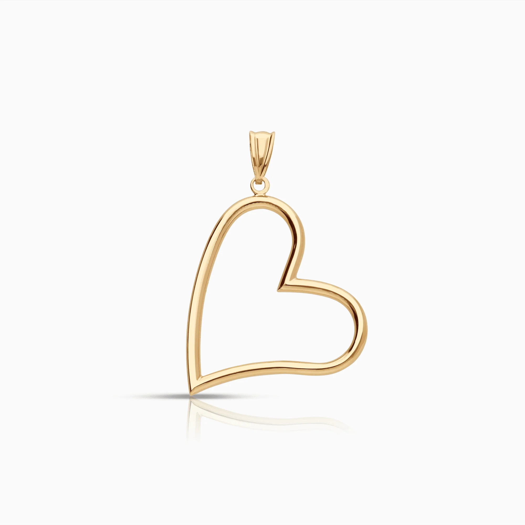 Heart pendant 1.34g 18K gold