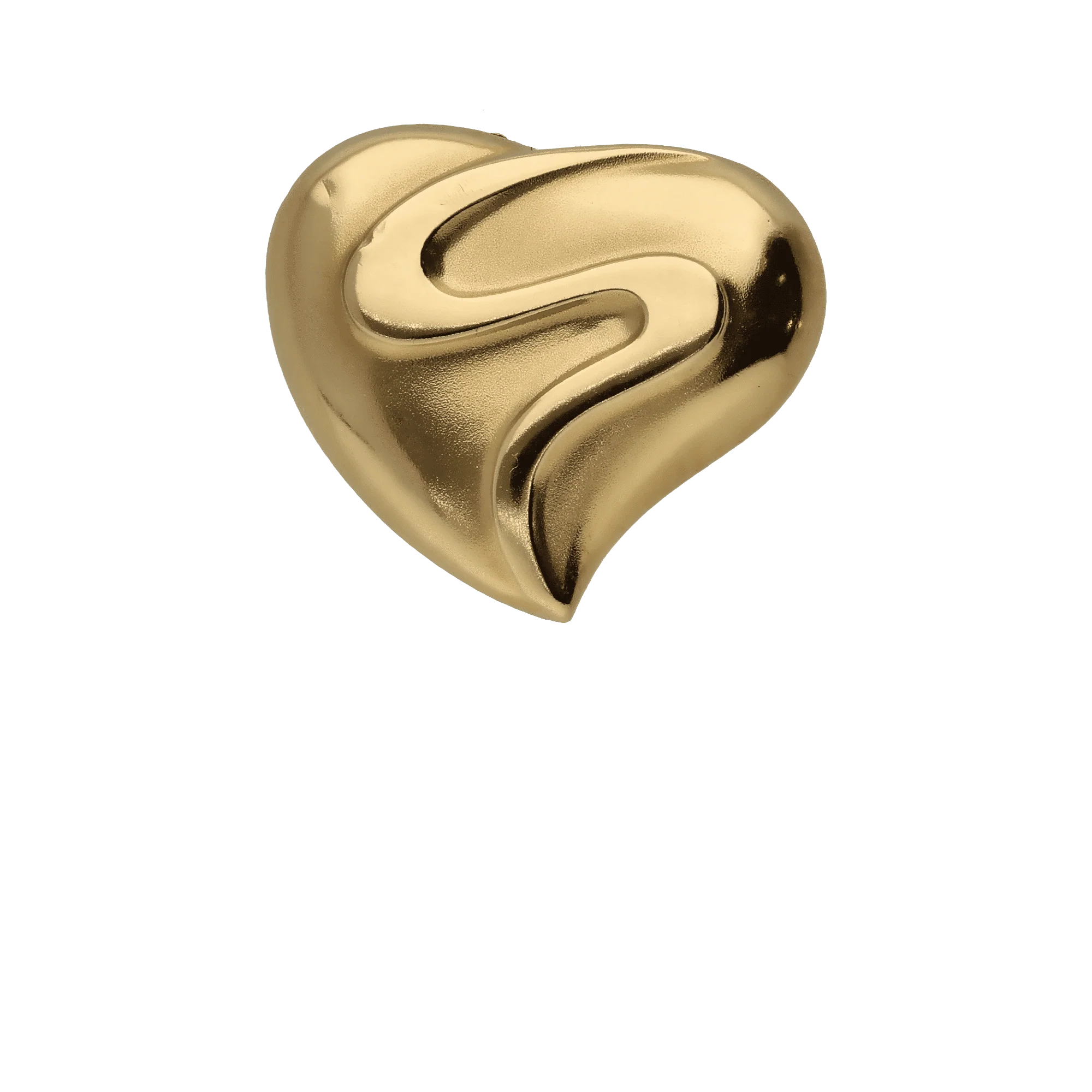 Heart pendant 1.52g 18K gold - Image 2
