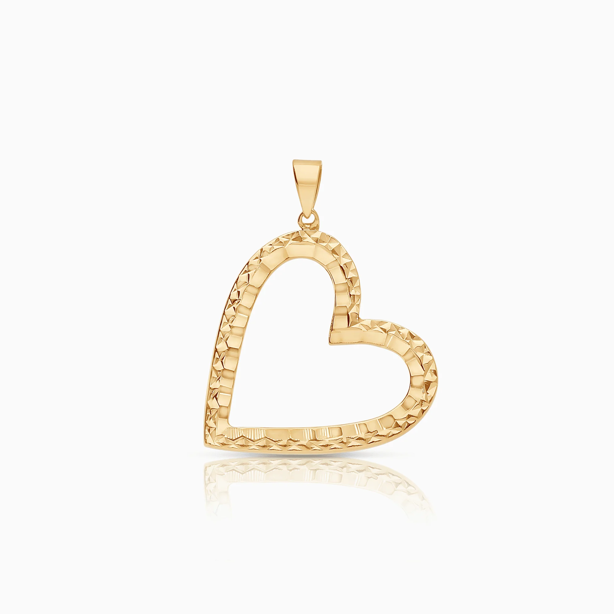 Heart pendant 1.72g 18K gold