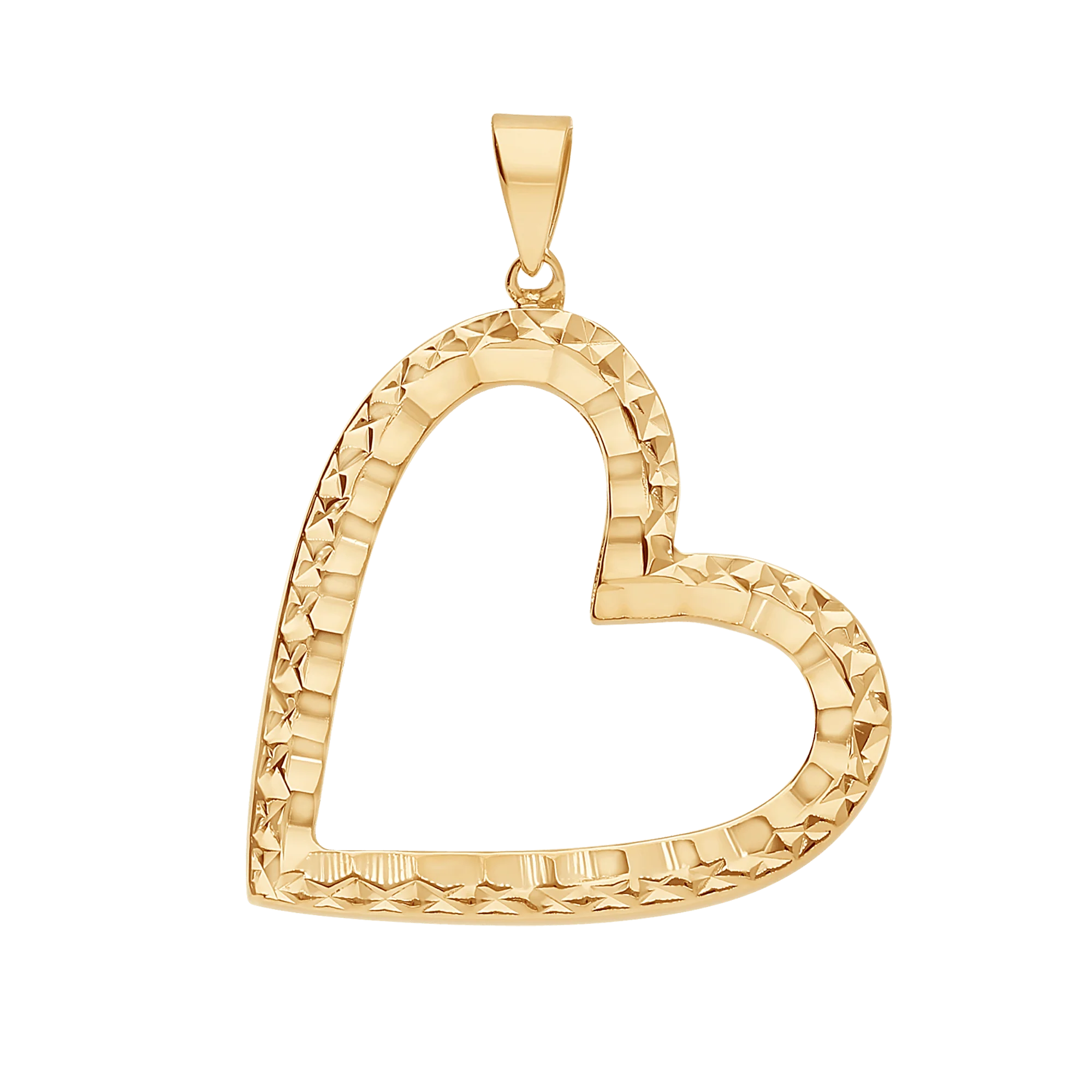 Heart pendant 1.72g 18K gold - Image 2