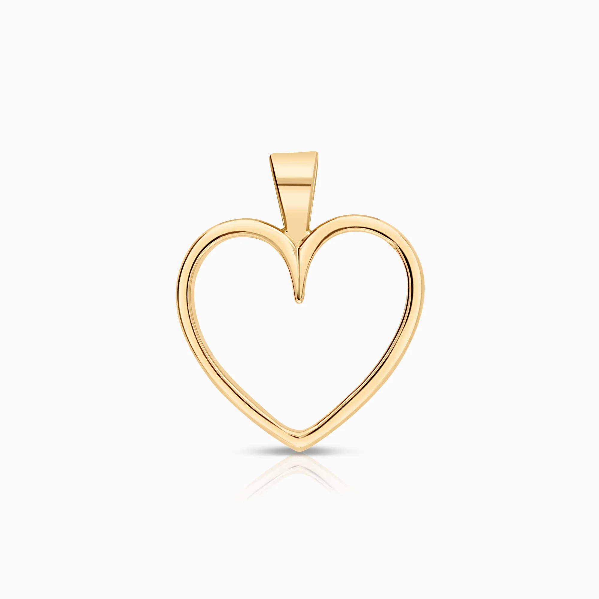 Pendant heart 2.85g 18K gold