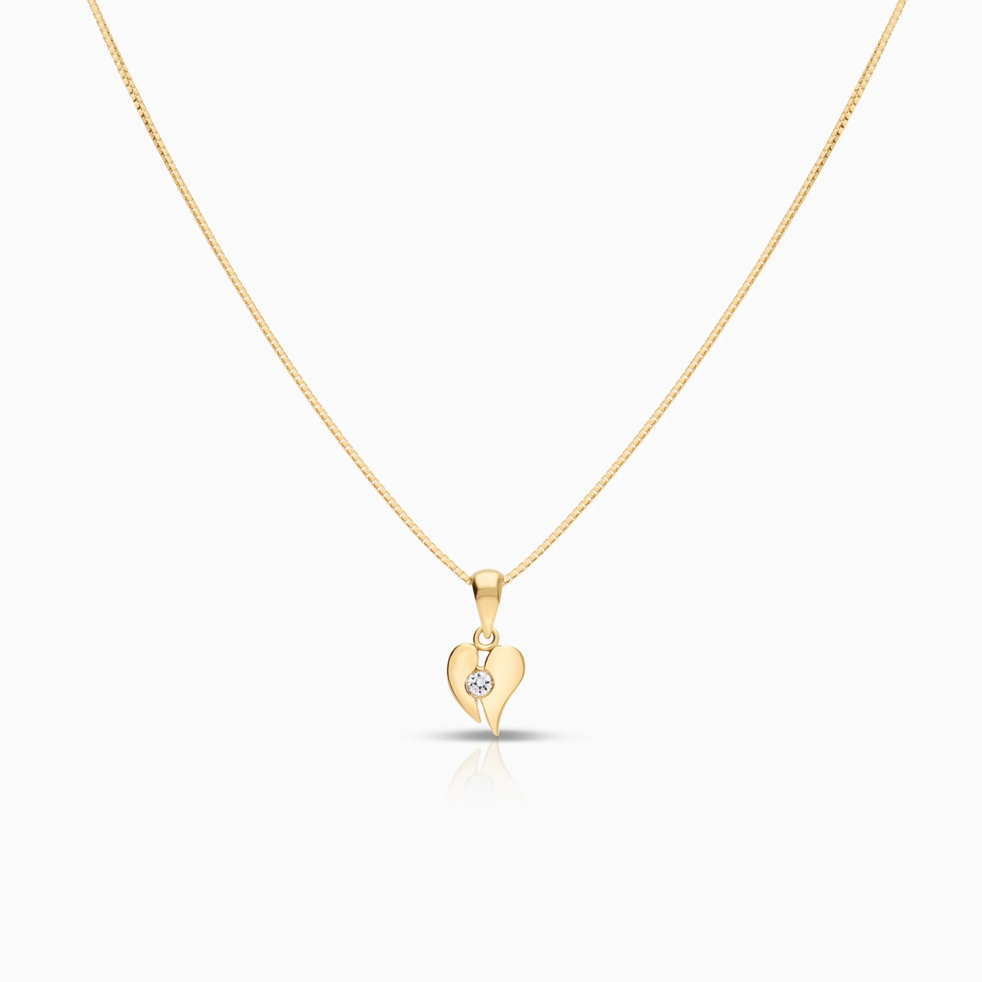 Heart pendant 2.15g 18K gold