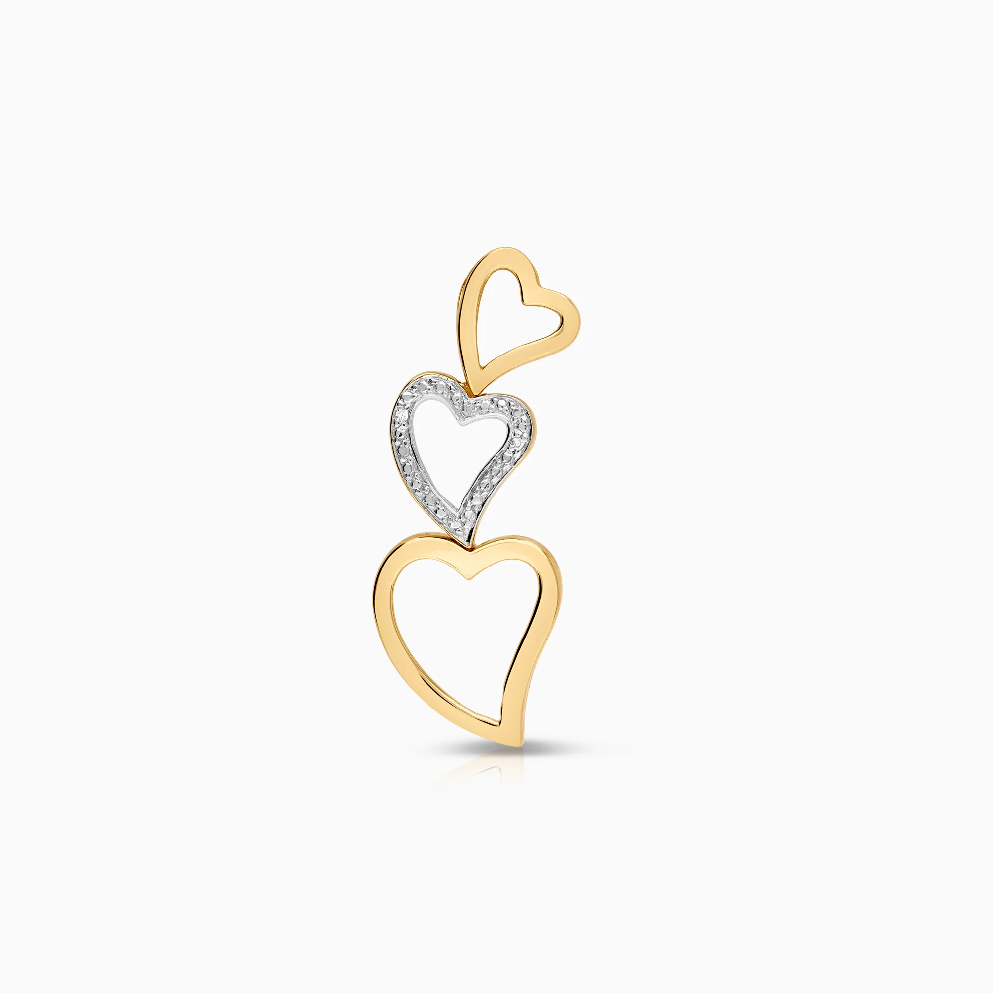 Heart pendant 2.29g 18K gold