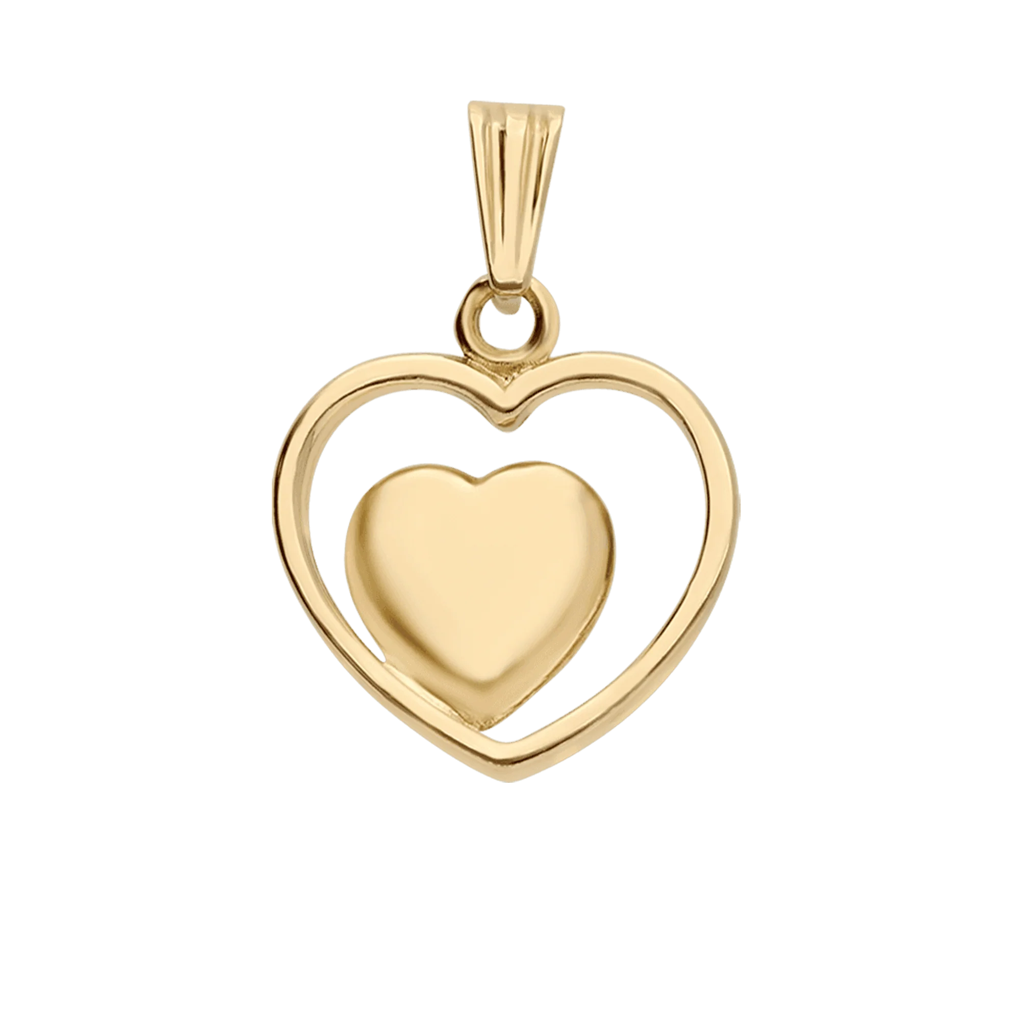 Heart pendant 3.67g 18K gold - Image 2