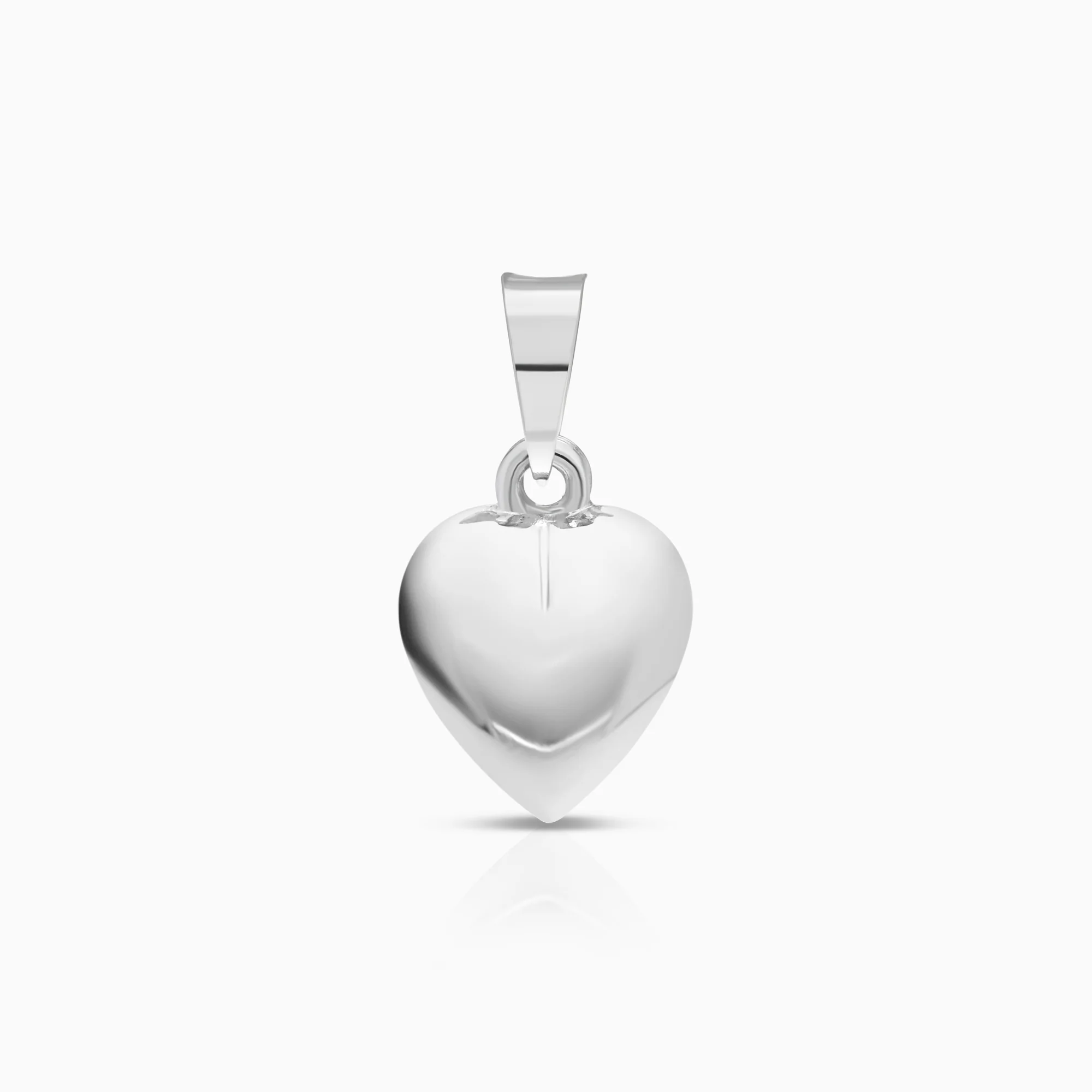 Heart pendant 0.51g 18K white gold