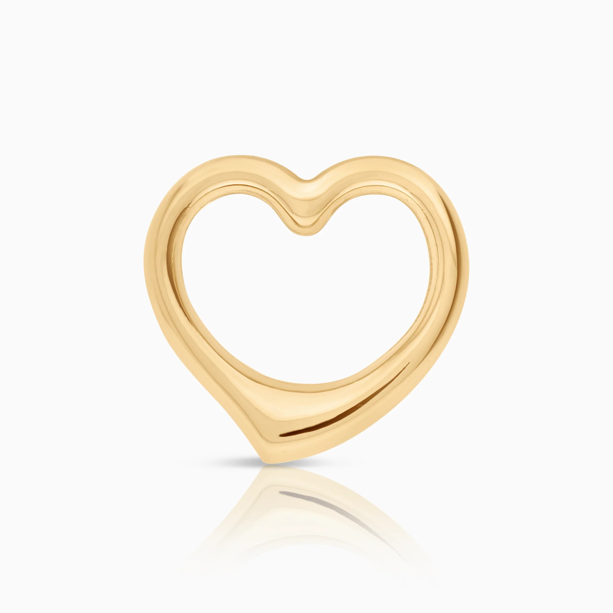Pendant heart 0.58g 18K gold