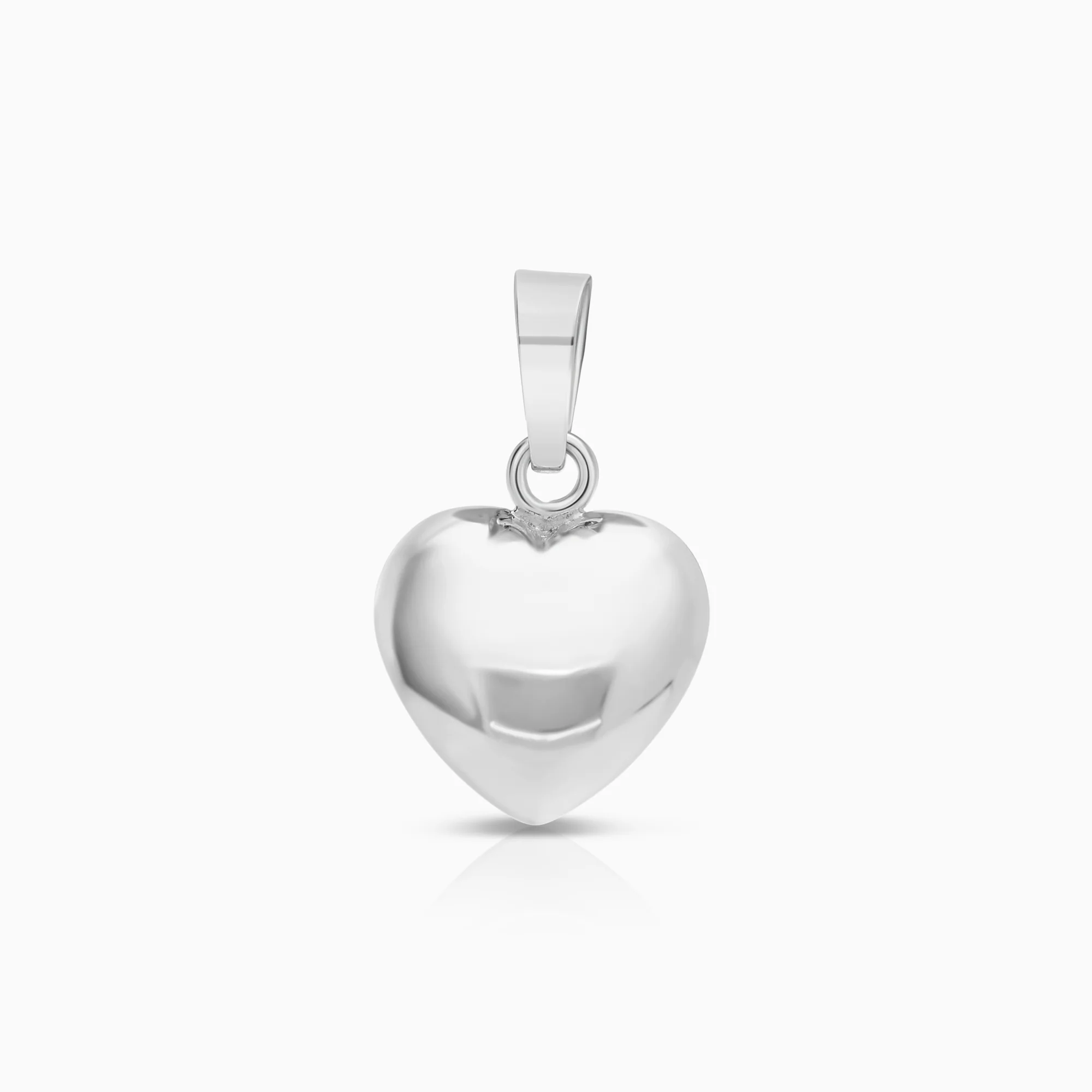 Heart pendant 0.72g 18K white gold