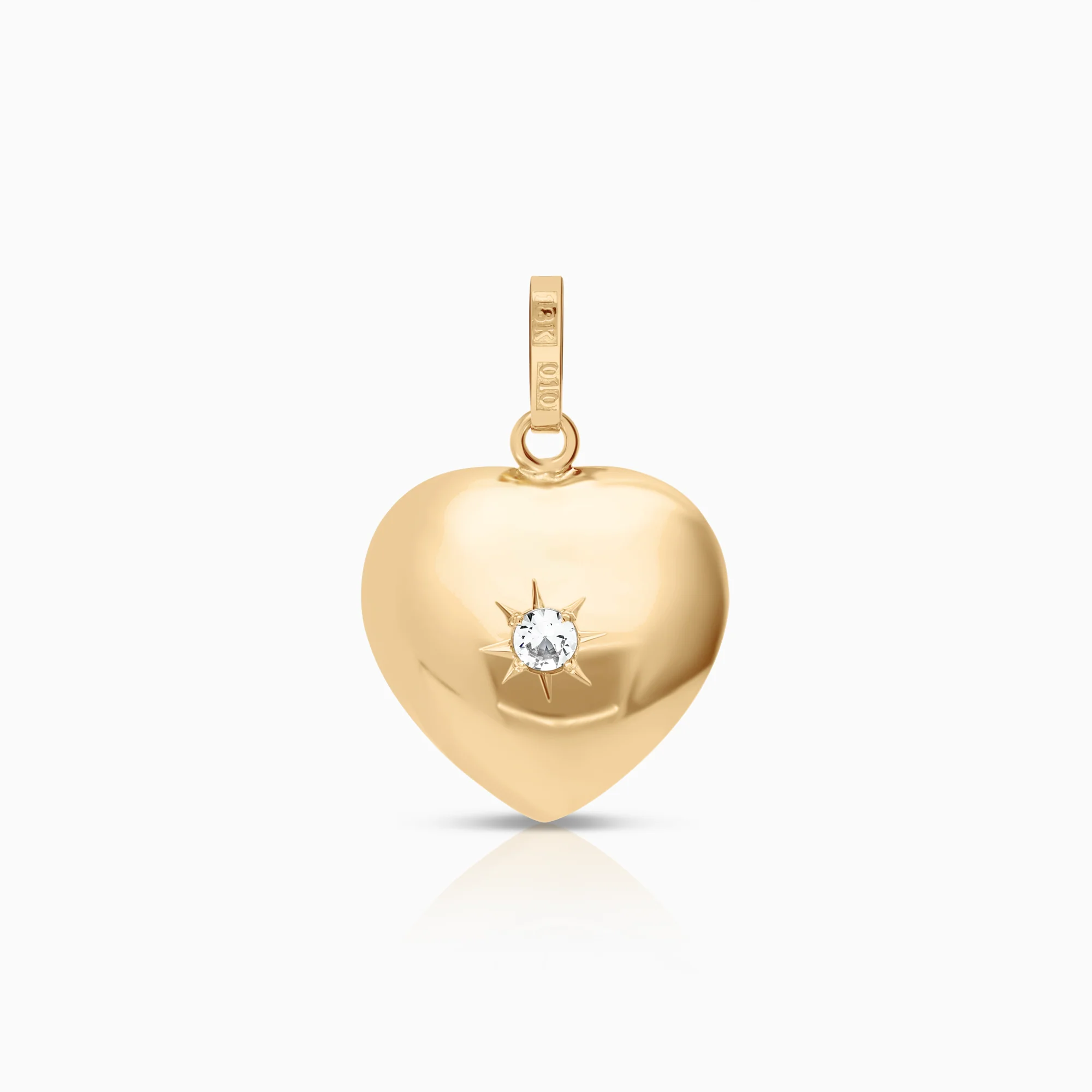 Heart pendant 1.53g 18K gold
