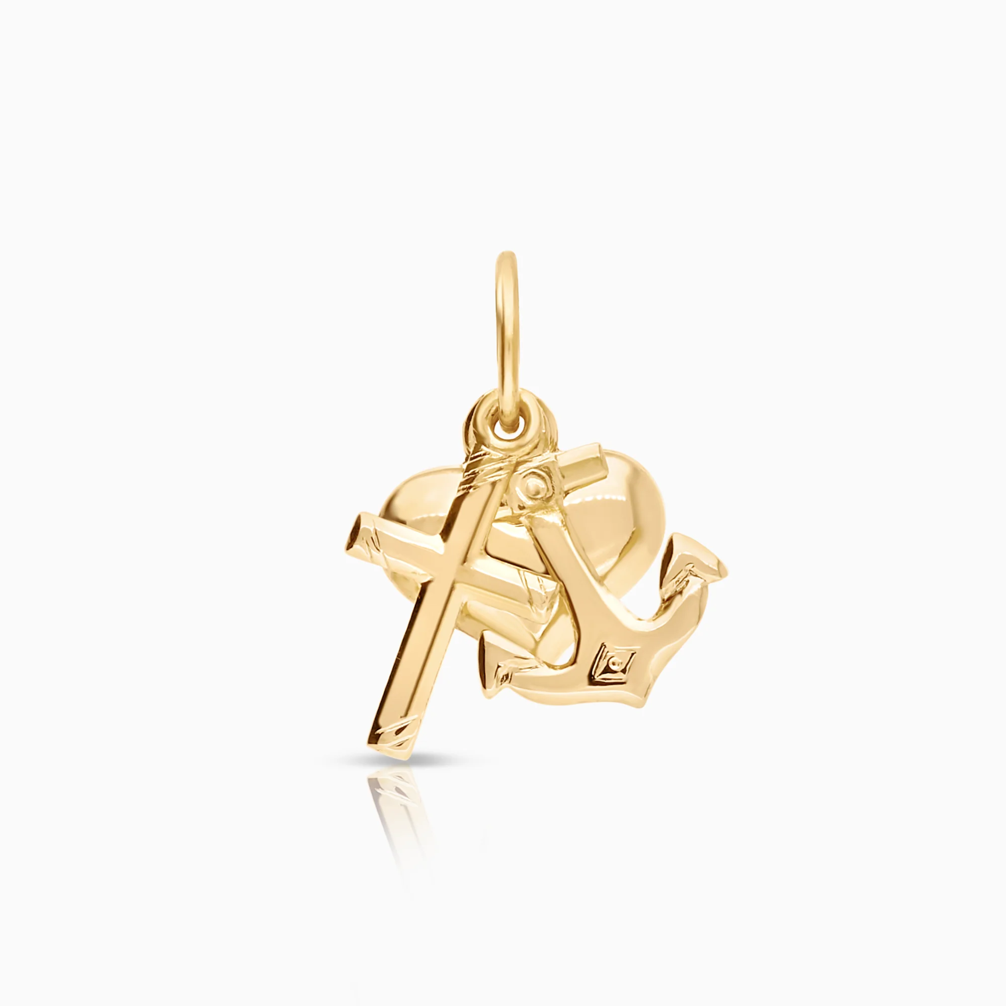 Faith, hope & love pendant 0.31g 18K gold