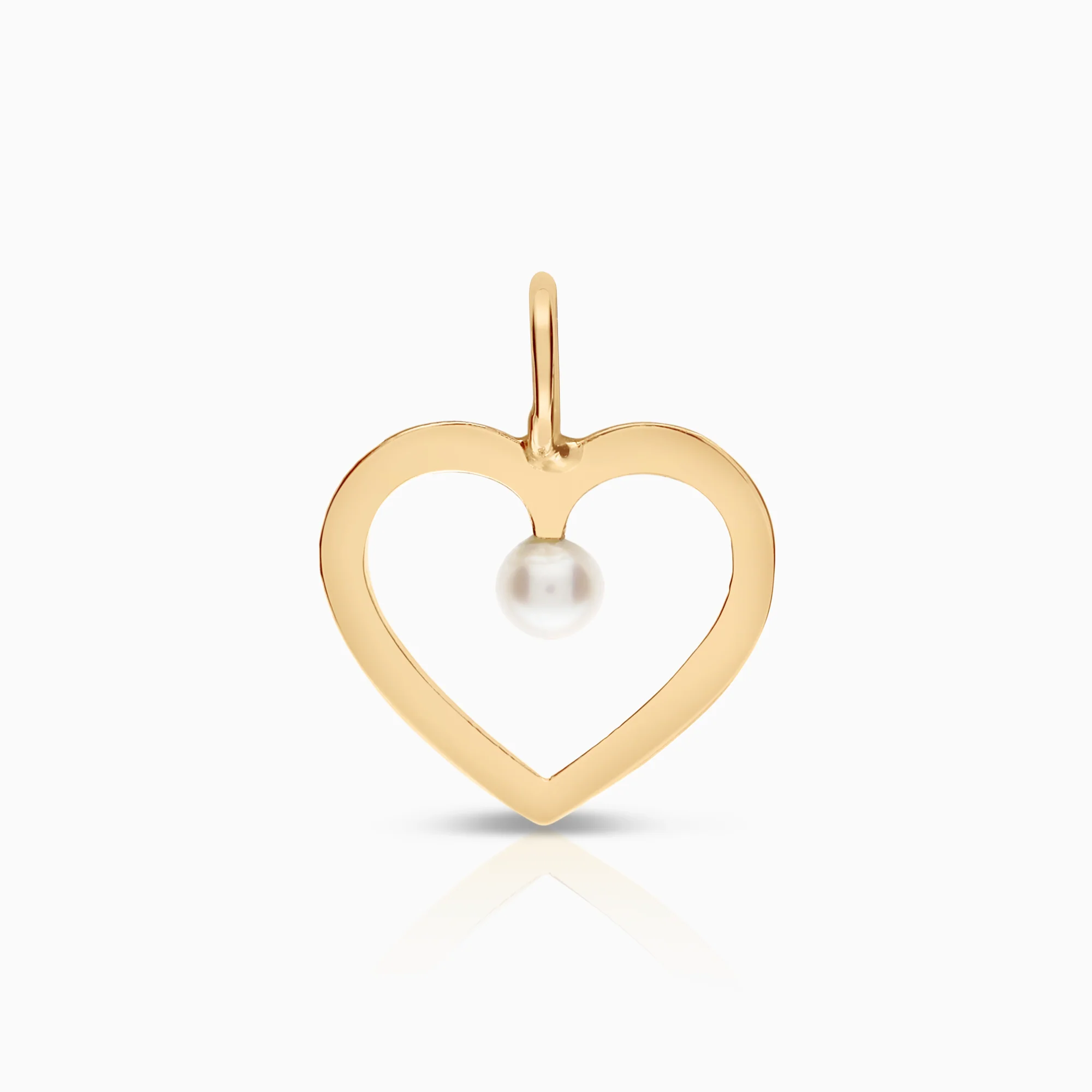 Heart pendant 0.34g 18K gold