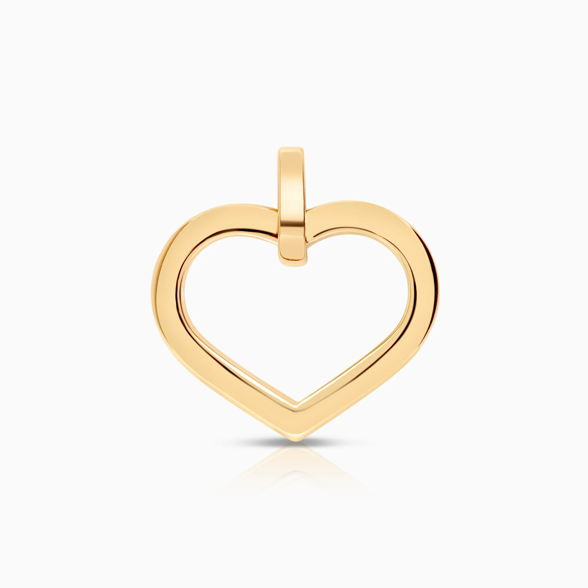 Heart pendant 0.98g 18K gold