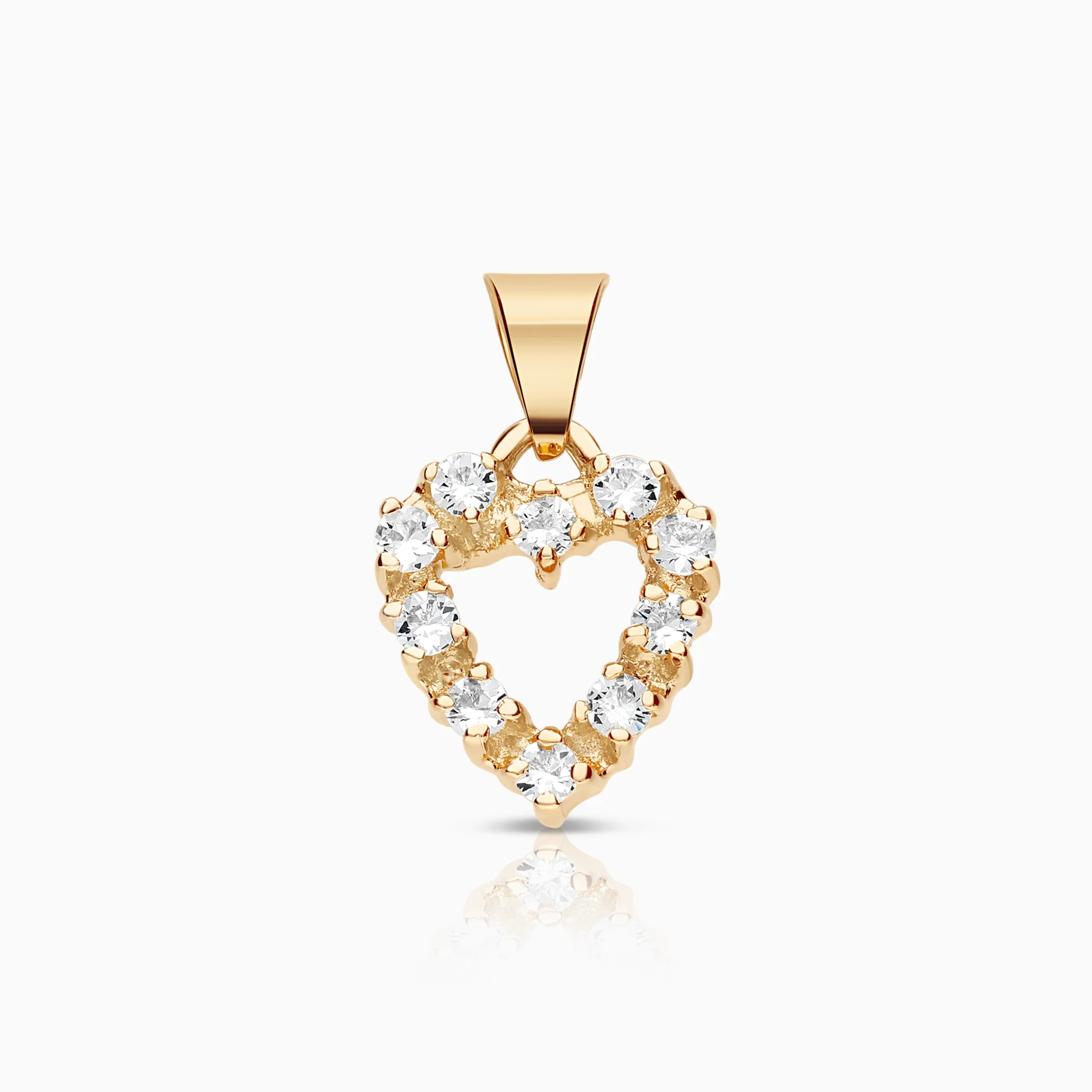 Heart pendant 1.69g 18K gold