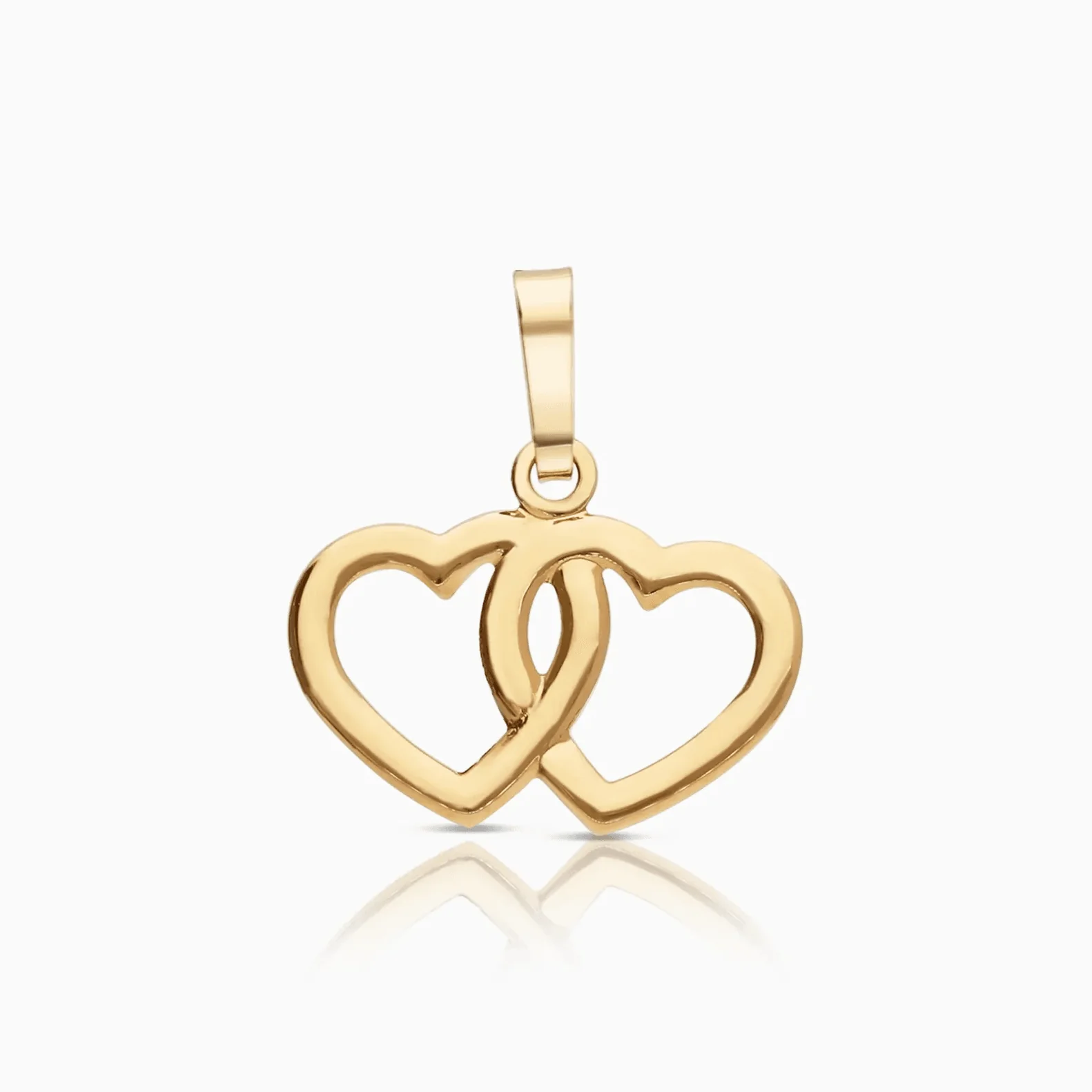 Heart pendants 0.37g 18K gold