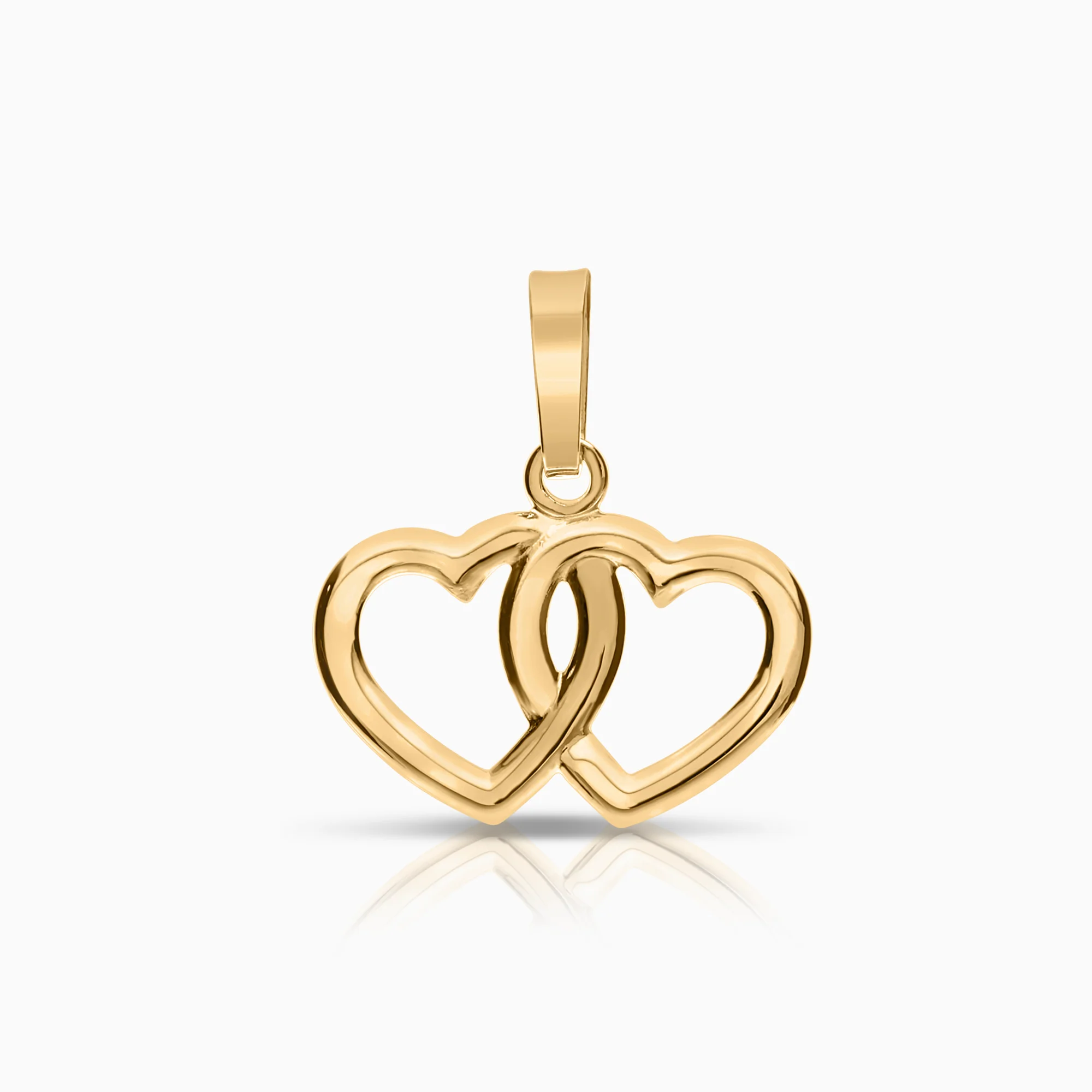 Heart pendants 0.37g 18K gold
