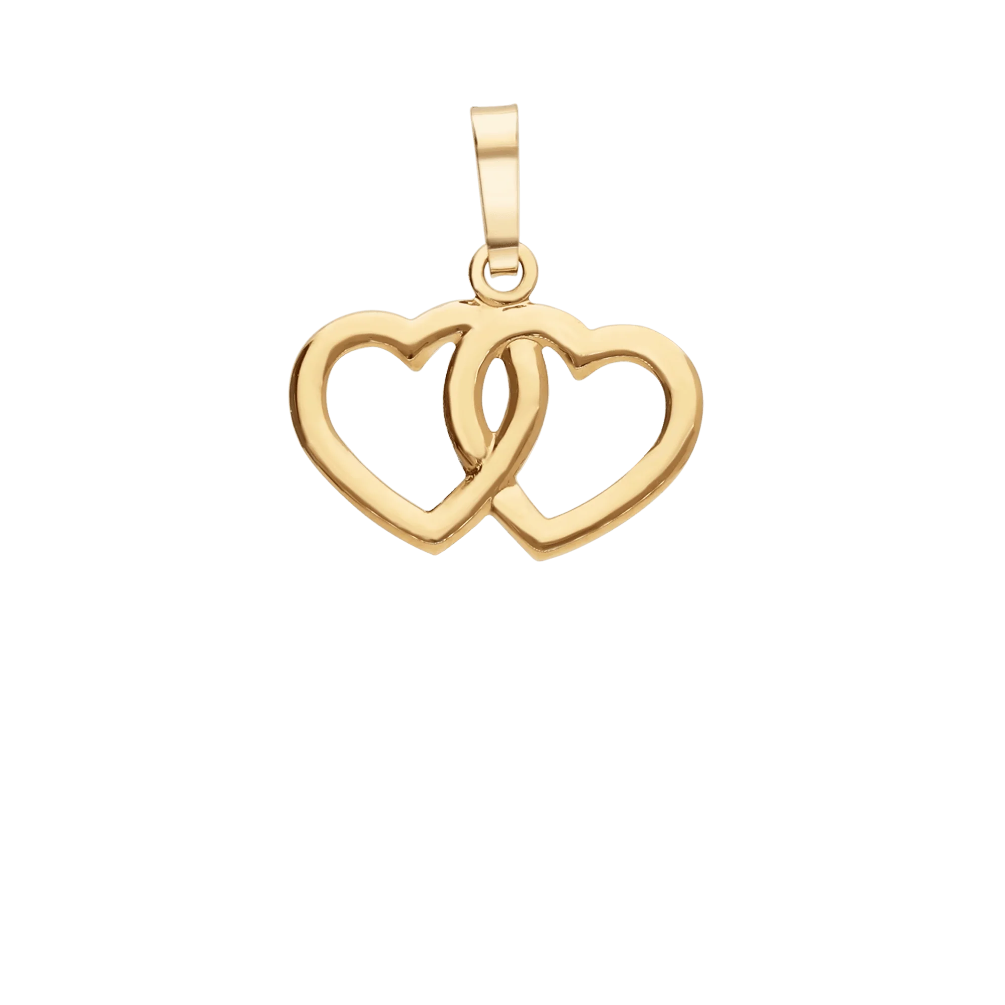 Heart pendants 0.37g 18K gold - Image 2