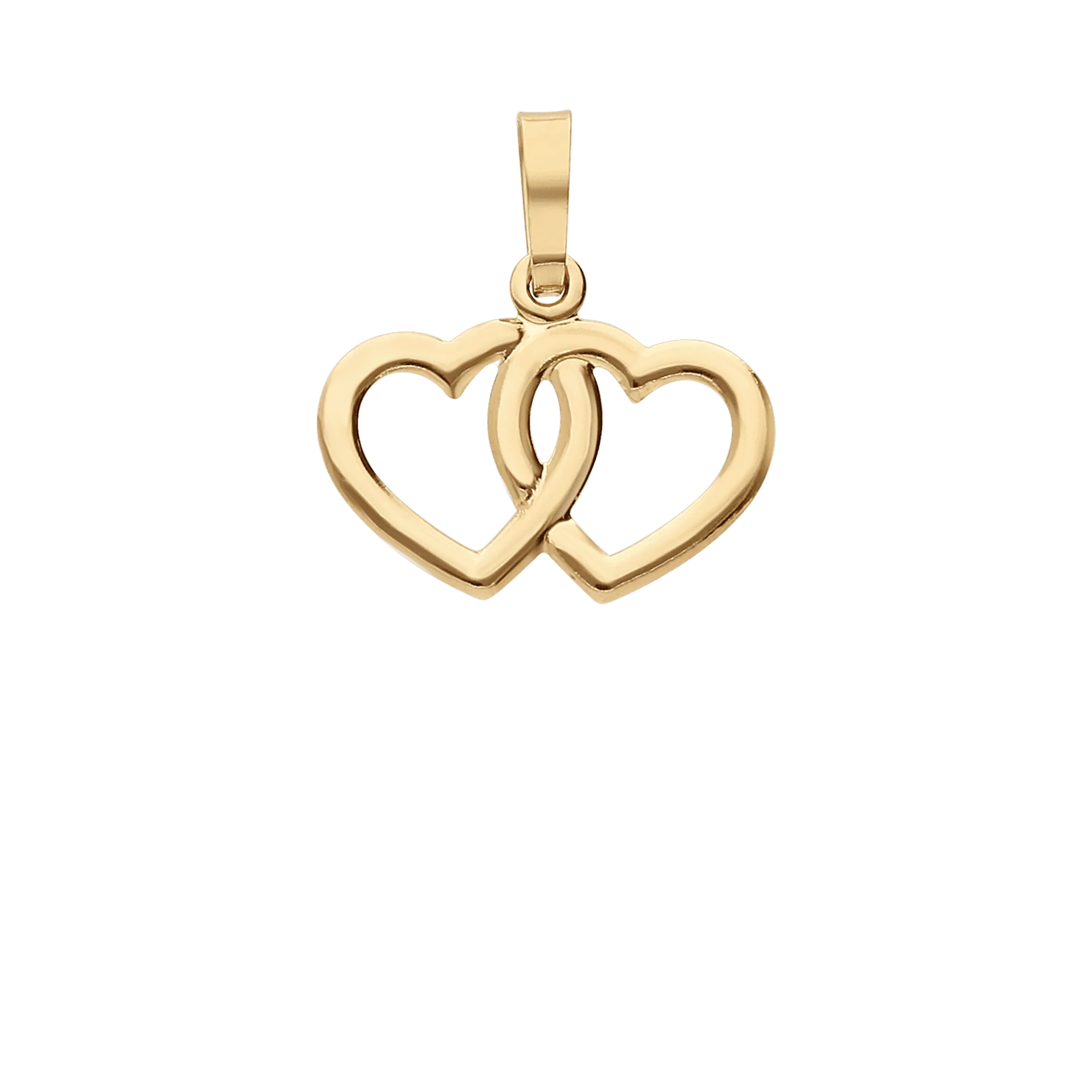 Heart pendant 0.40g 18K gold - Image 2