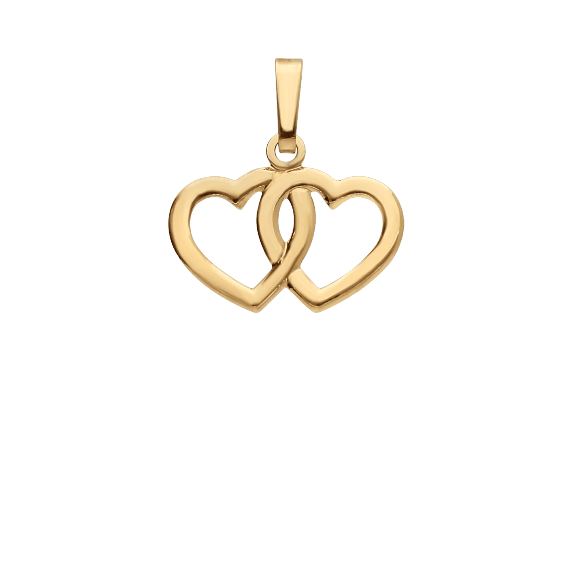 Heart pendant 0.40g 18K gold - Image 2