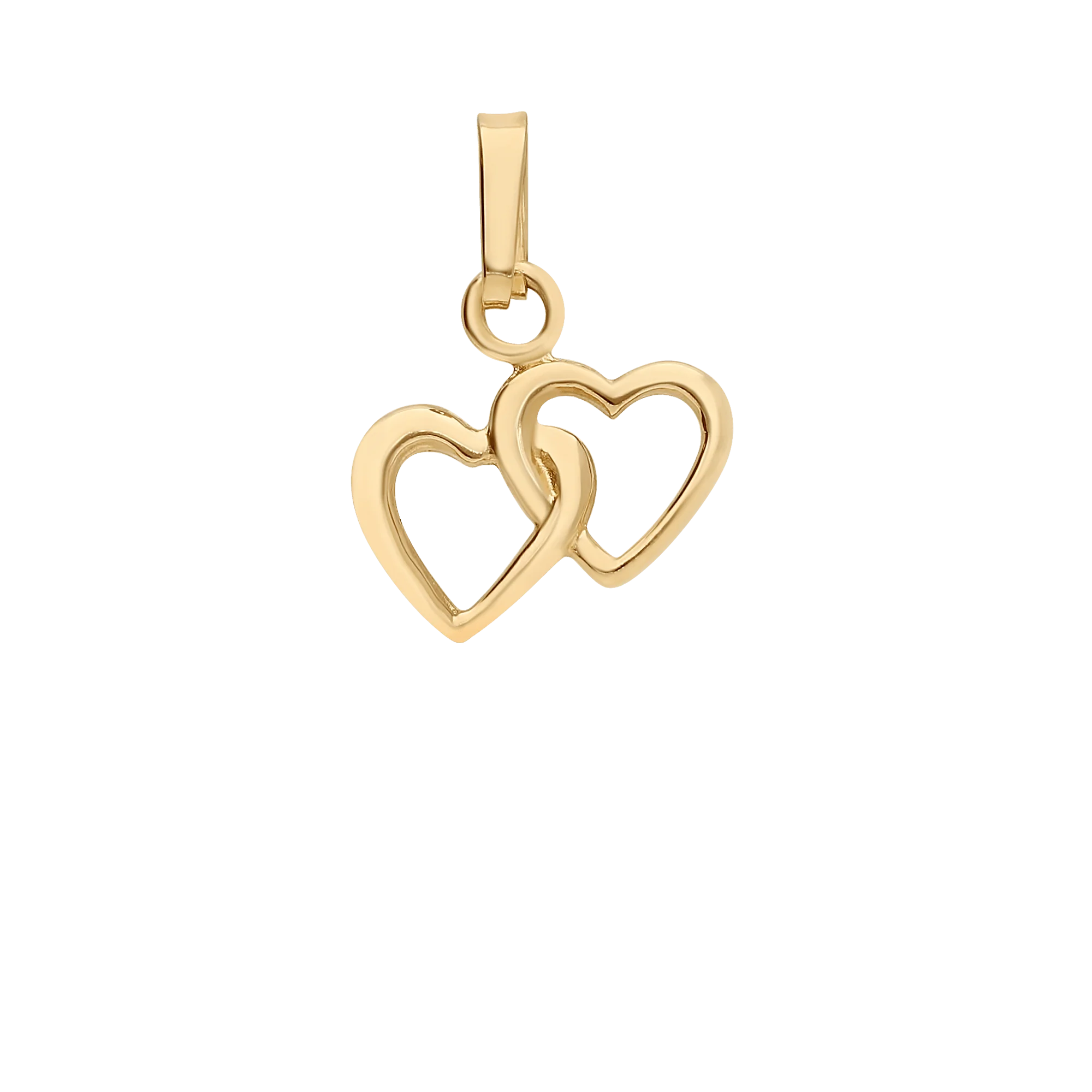 Pendant hearts 0.89g 18K gold - Image 2