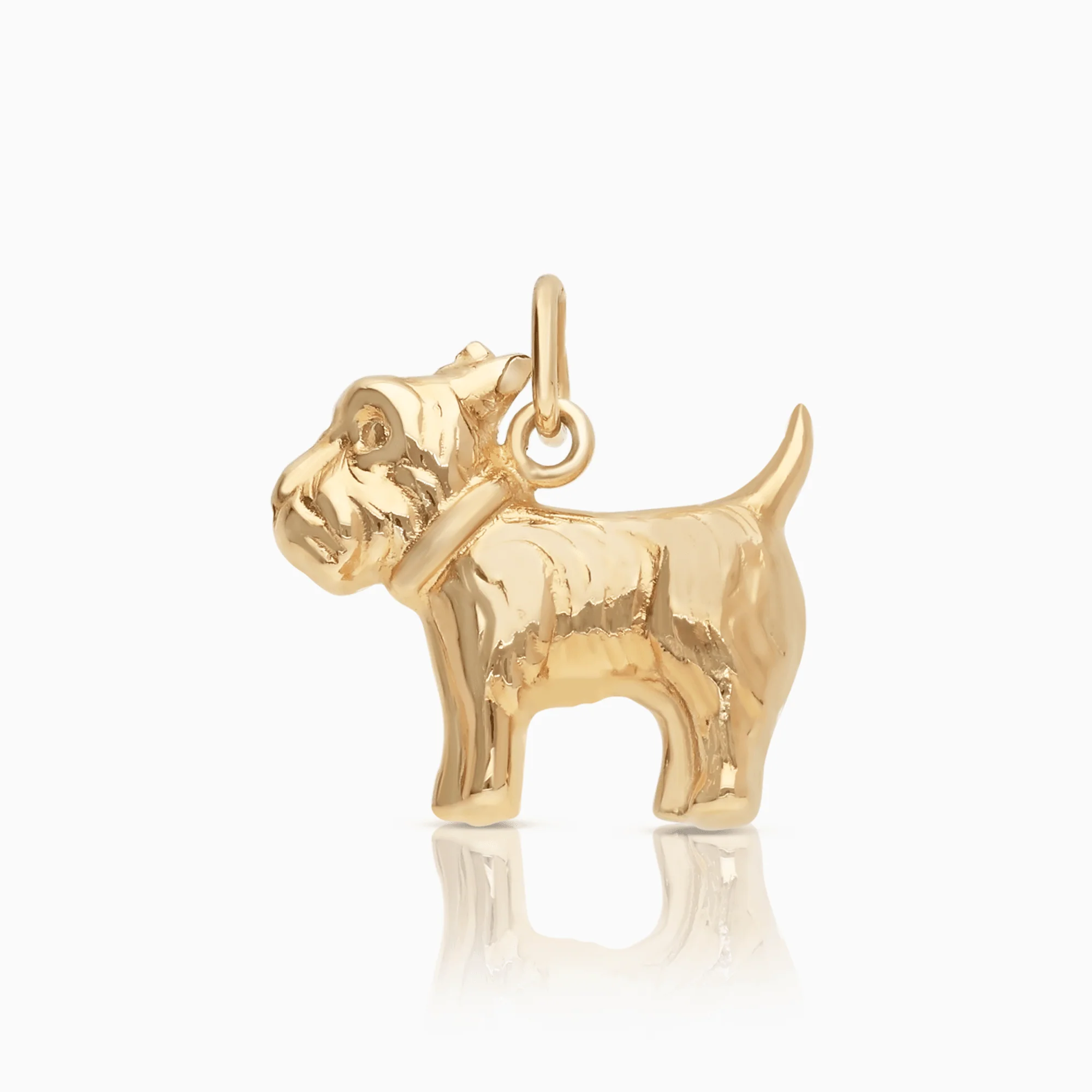 Dog pendant 1.91g 18K gold