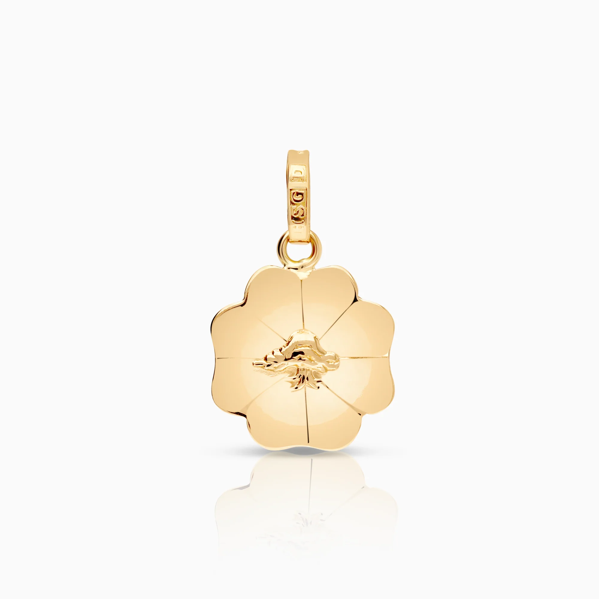Pendant clover 0.49g 18K gold