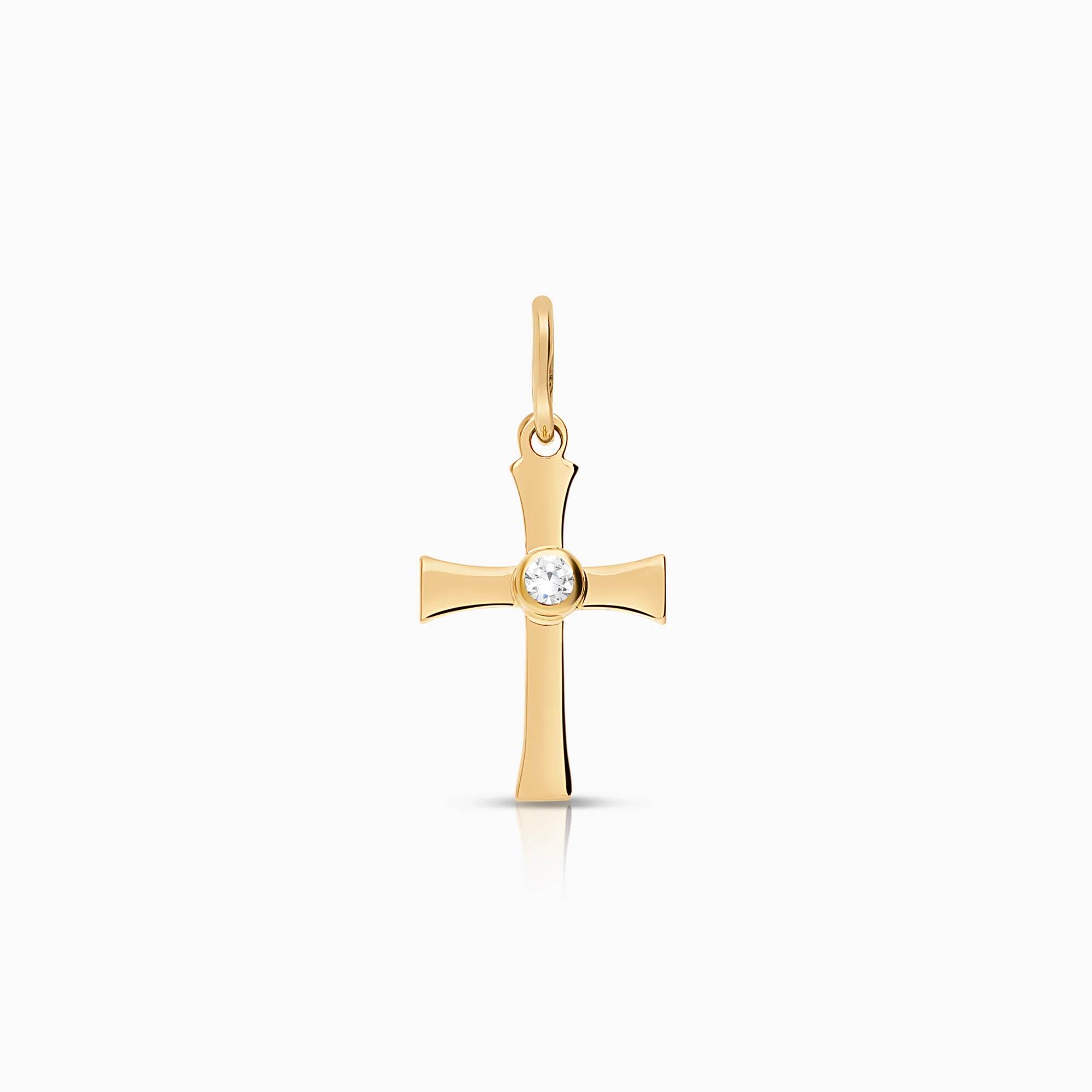 Cross pendant 0.34g 18K gold