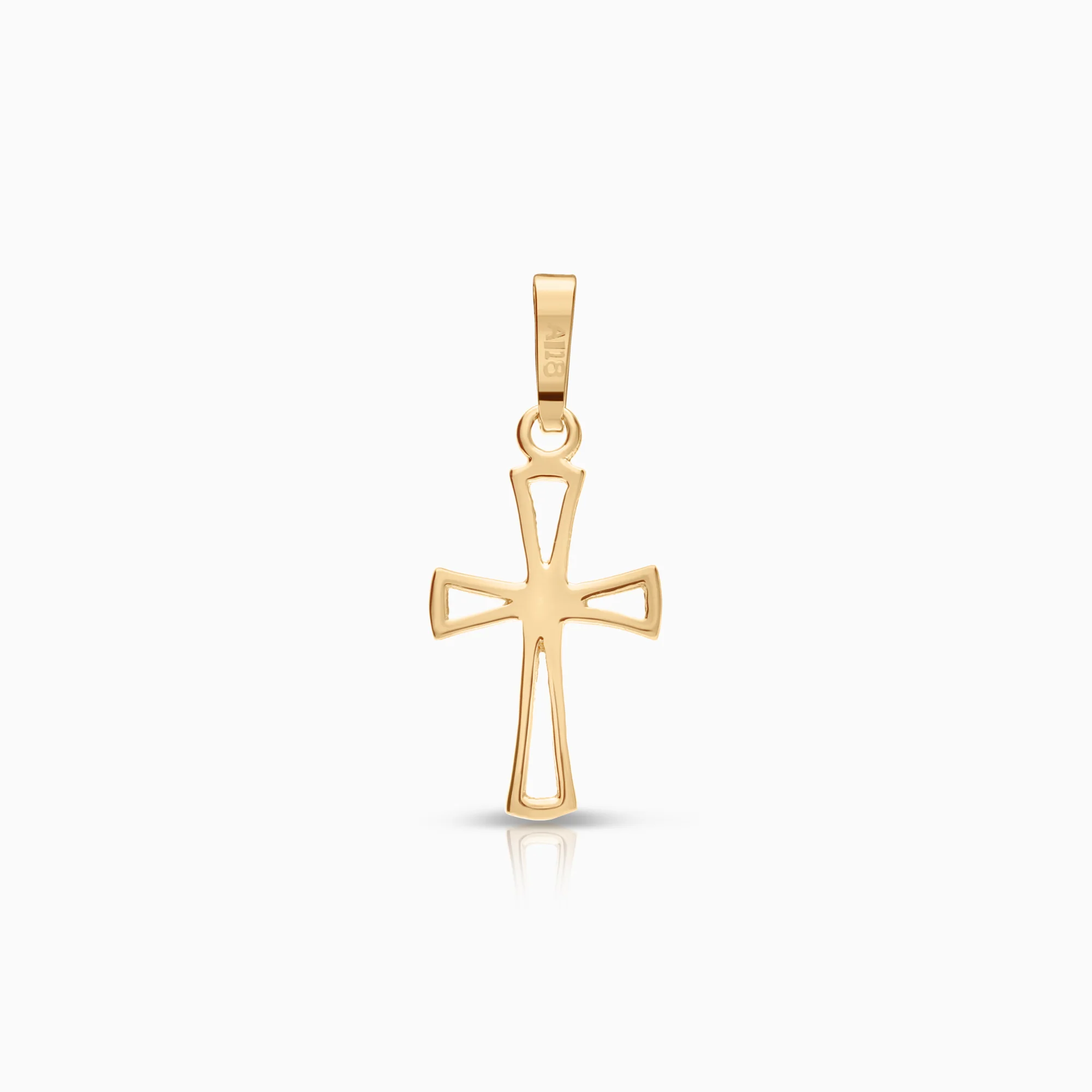 Pendant cross 0.42g 18K gold