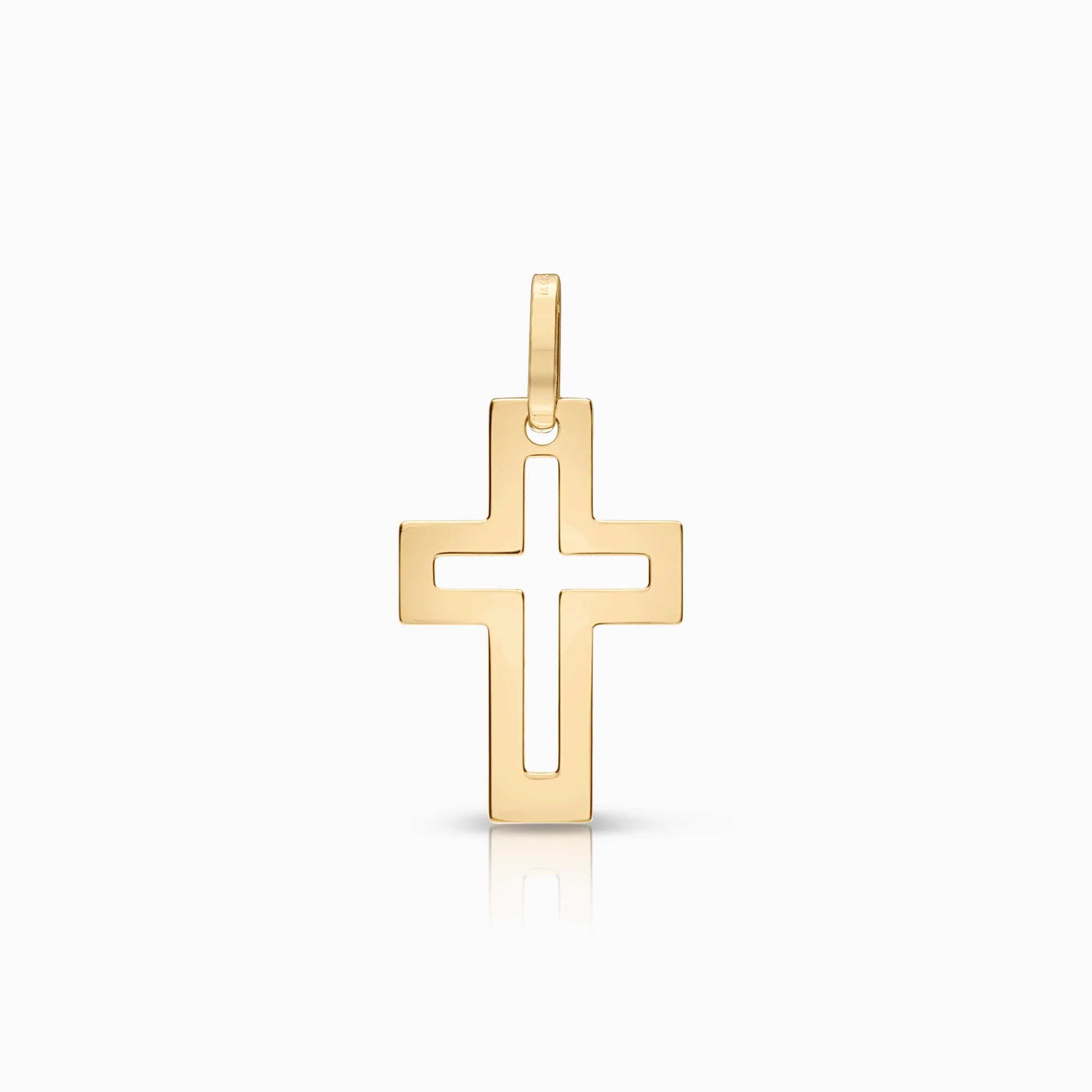 Pendant cross 0.47g 18K gold