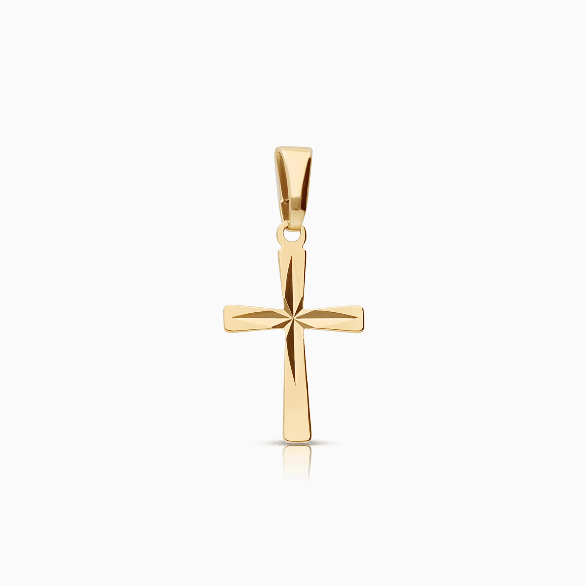 Cross pendant 0.34g 18K gold