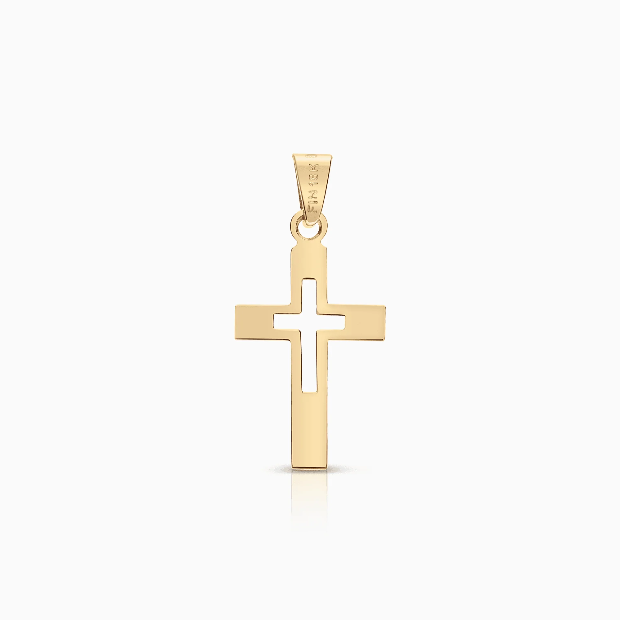 Cross pendant 0.37g 18K gold