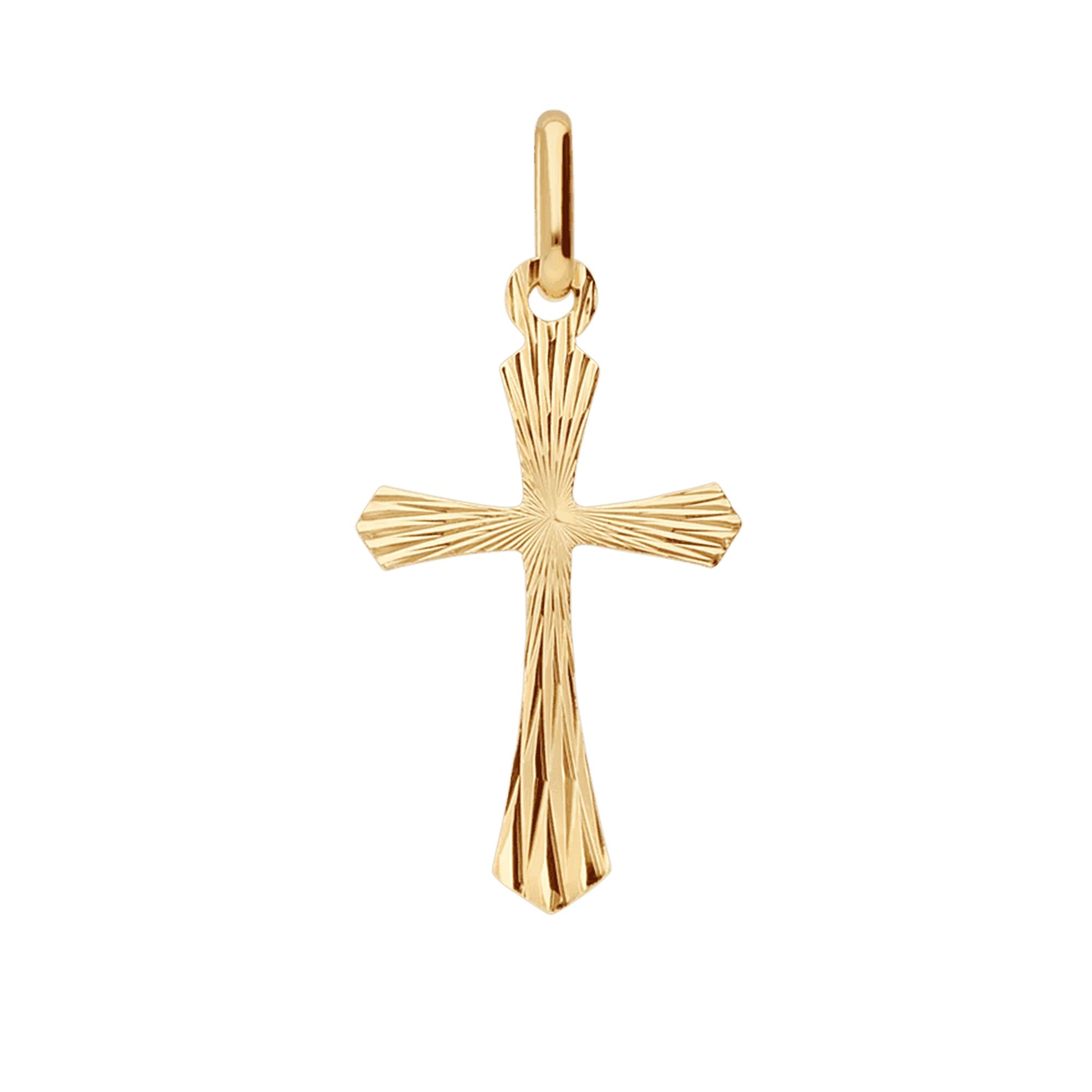 Pendant cross 0.40g 18K gold - Image 2