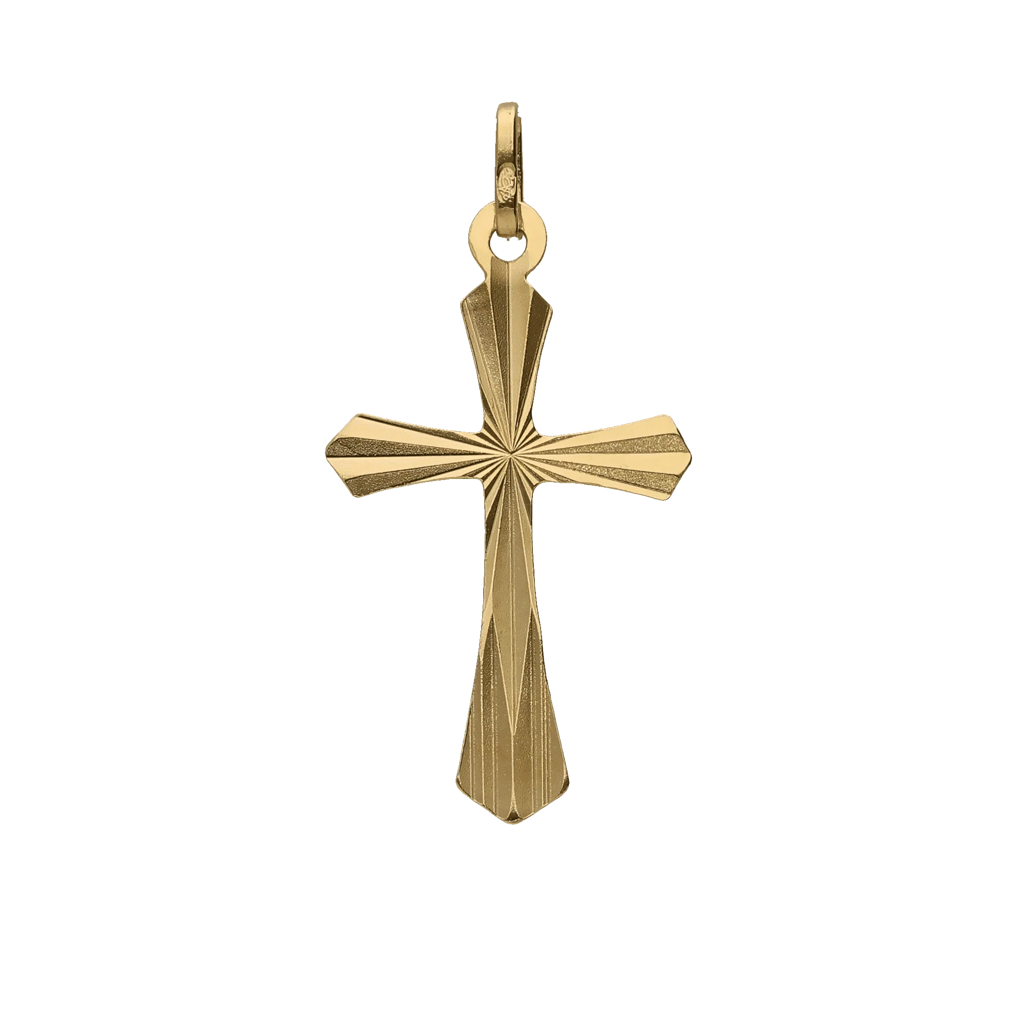 Pendant cross 0.40g 18K gold - Image 2
