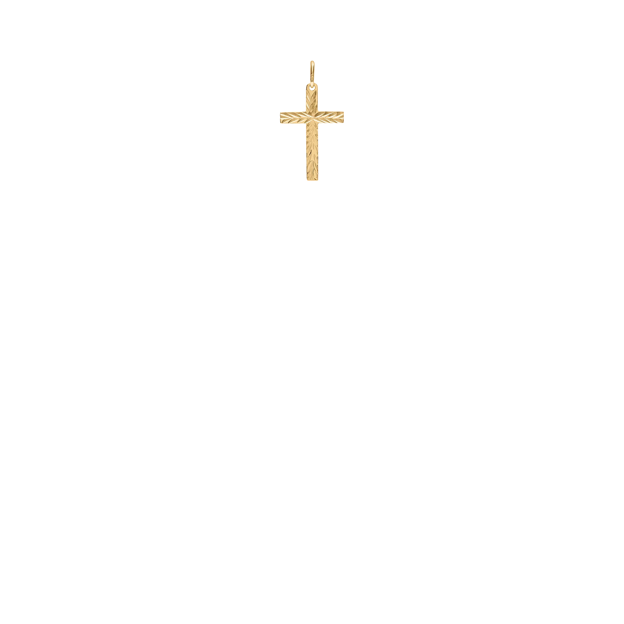 Pendant cross 0.40g 18K gold - Image 2