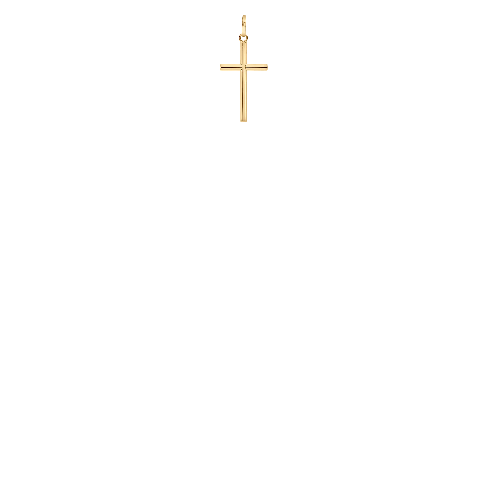 Cross pendant 0.41g 18K gold - Image 2