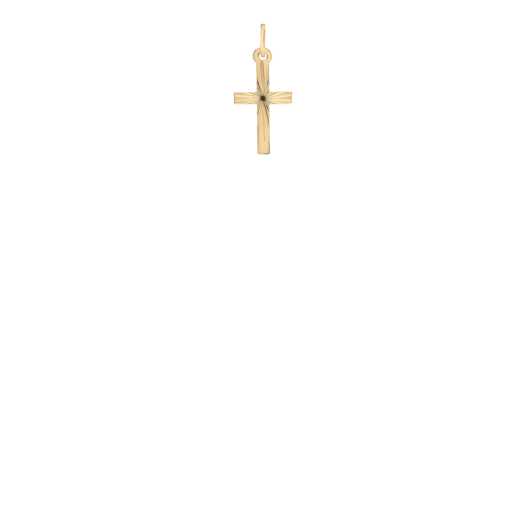 Pendant cross 0.42g 18K gold - Image 2