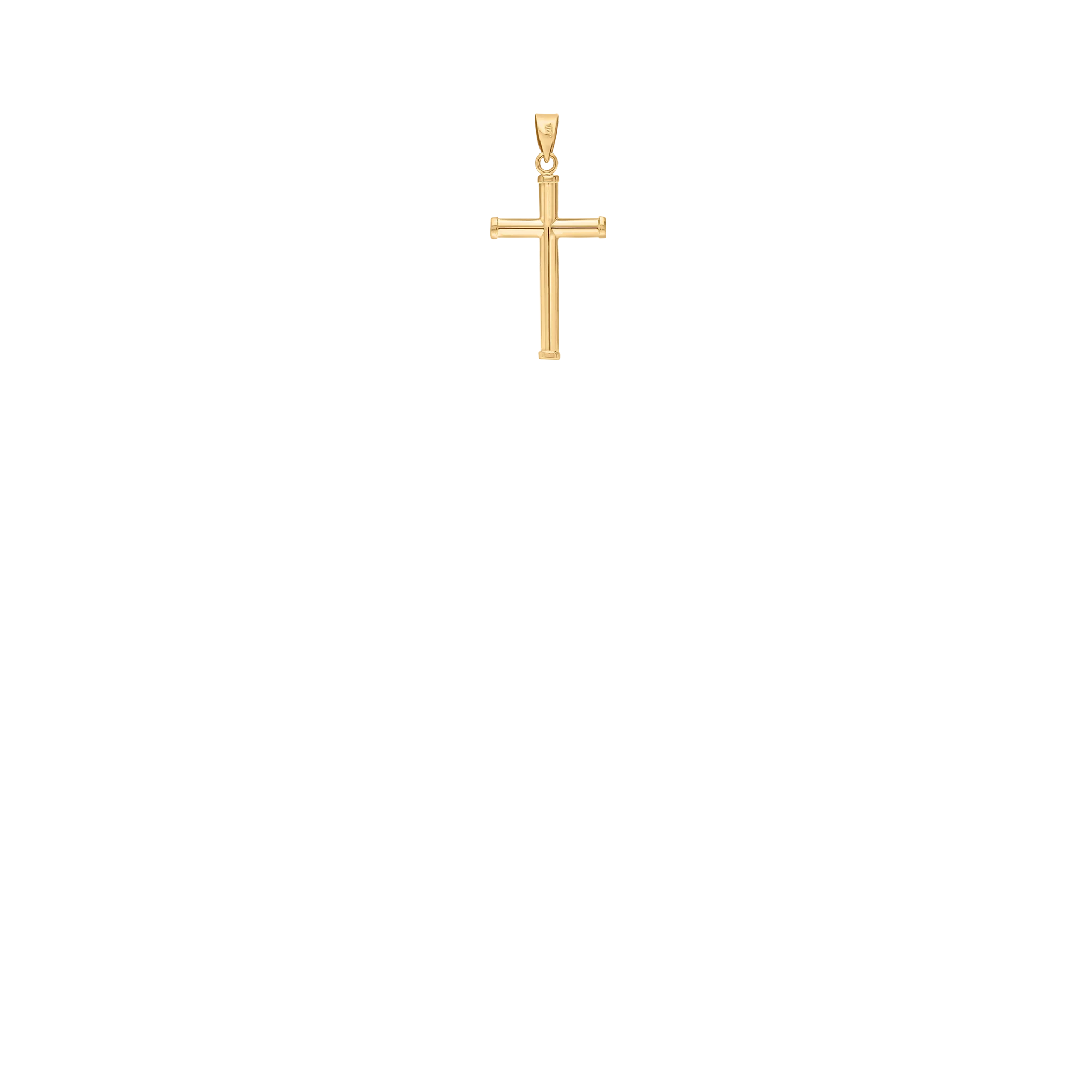 Pendant cross 0.55g 18K gold - Image 2